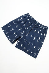 Swim Shorts - Hawaiian Petroglyph - Navy