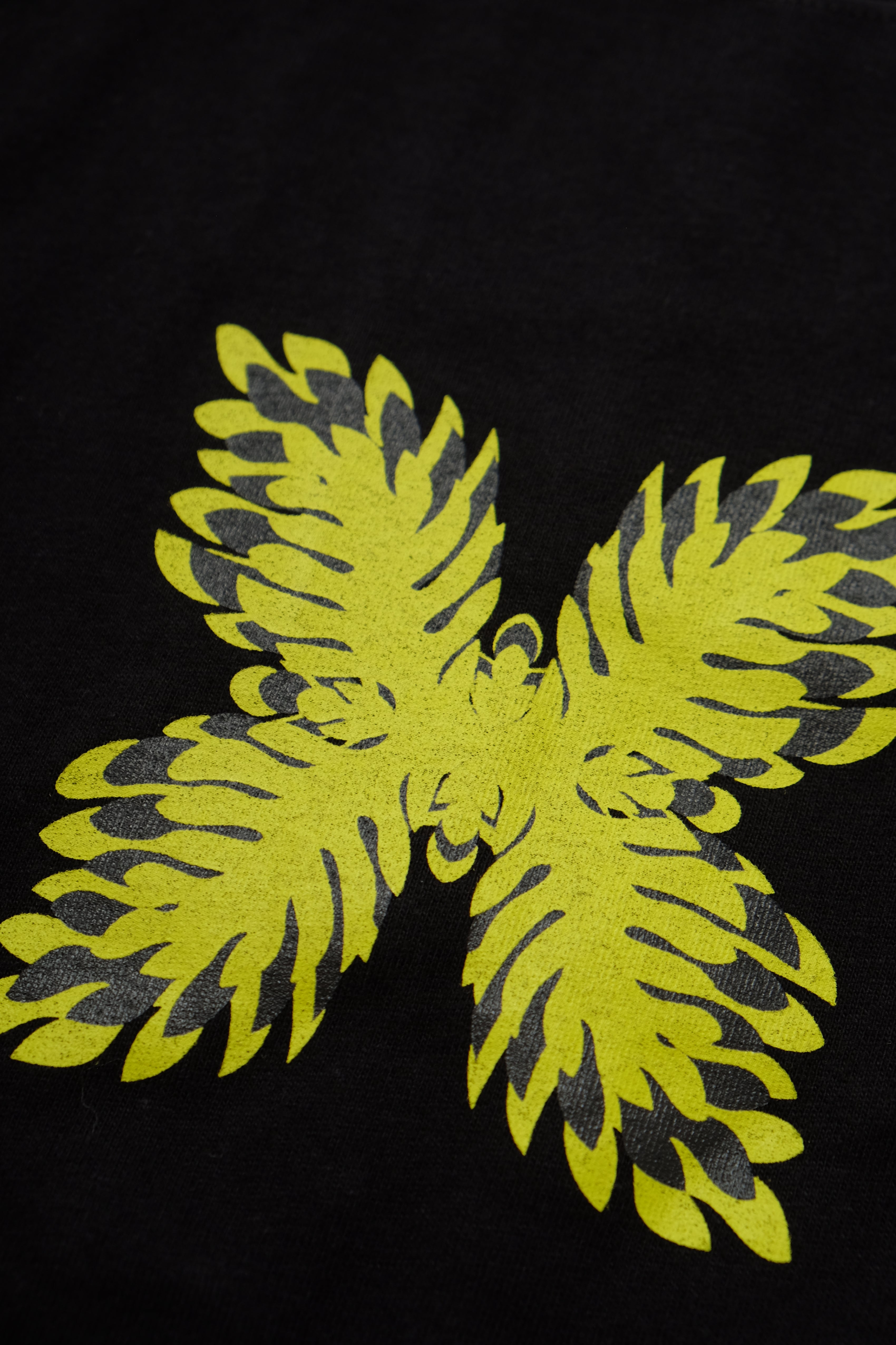 T-Shirt - Lauaʻe Feathered - Black