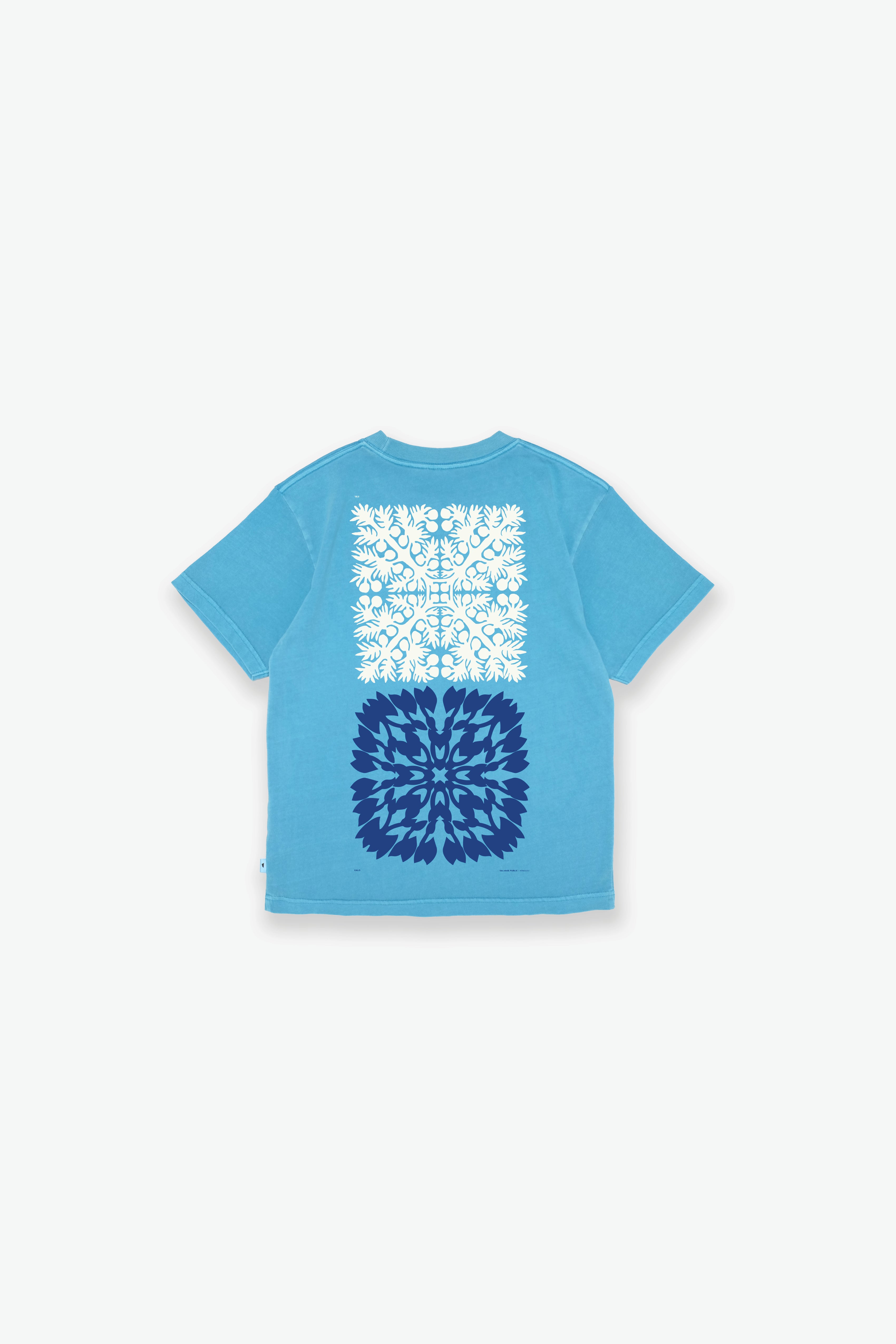 T-Shirt - Double Quilt - Maui Blue