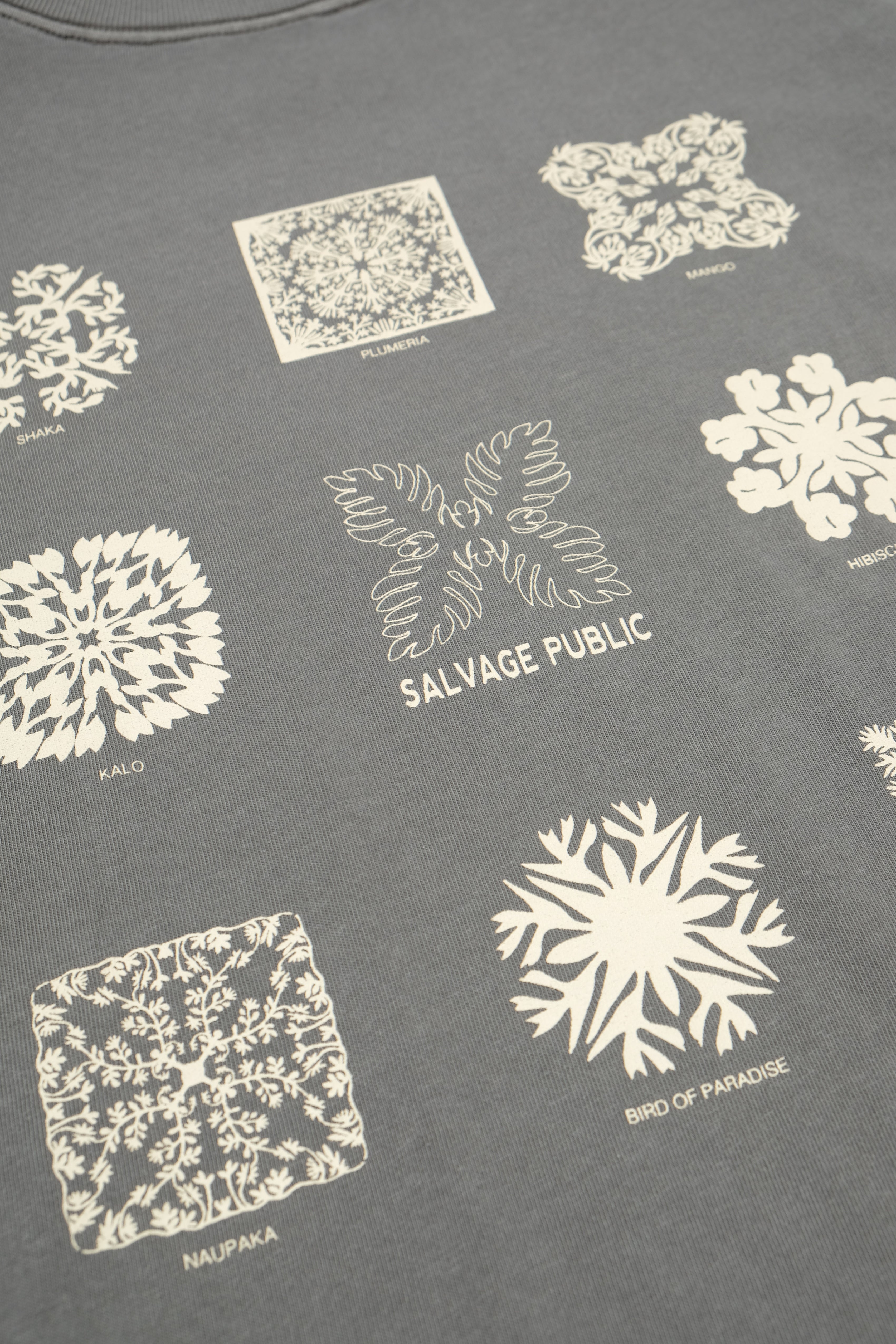 T-Shirt - Hawaiian Quilting - Moon Mist