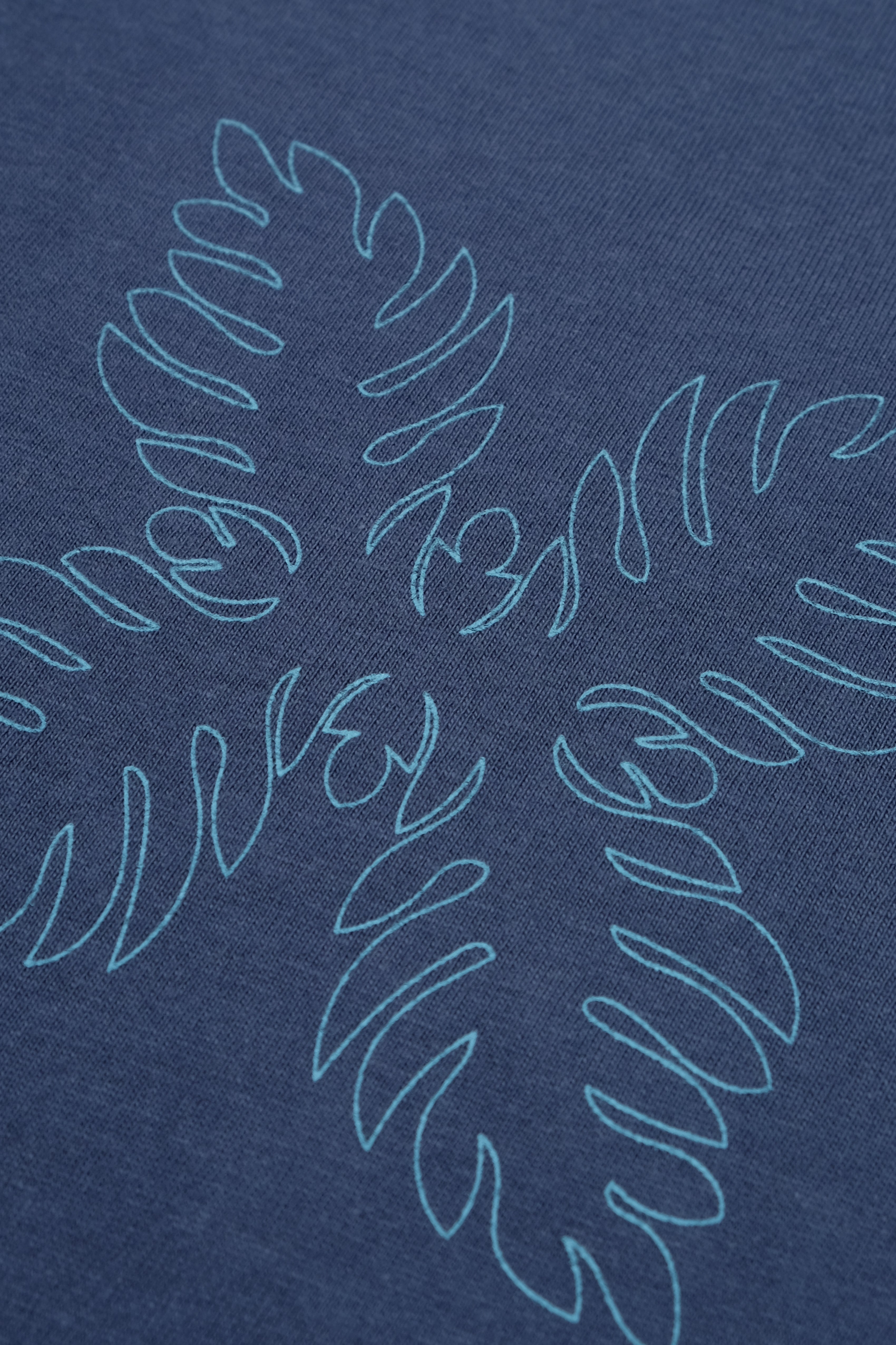 T-Shirt - Hawaiian Quilting - Denim Blue