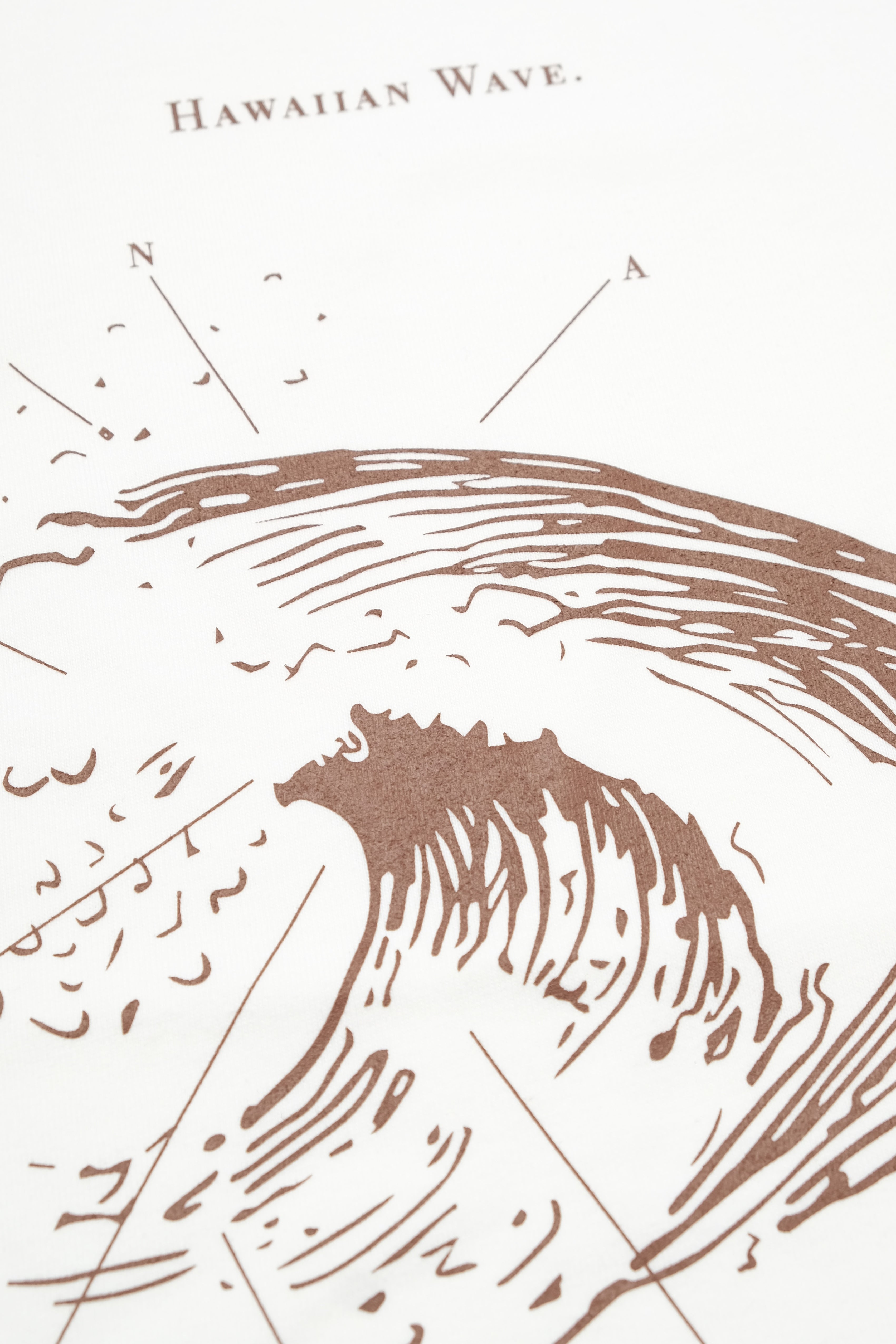 T-Shirt - Hawaiian Wave - White