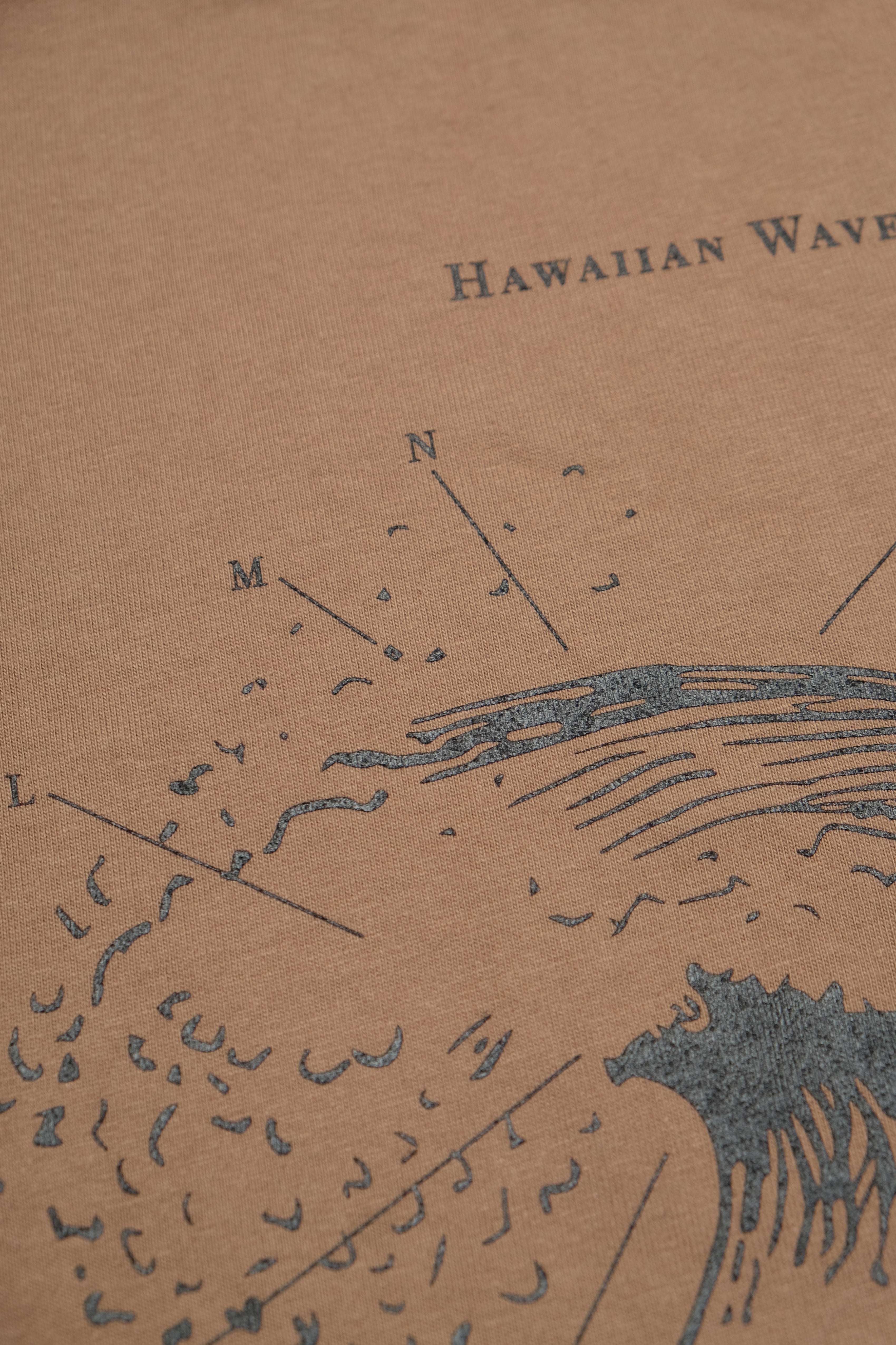 T-Shirt - Hawaiian Wave - Shiitake