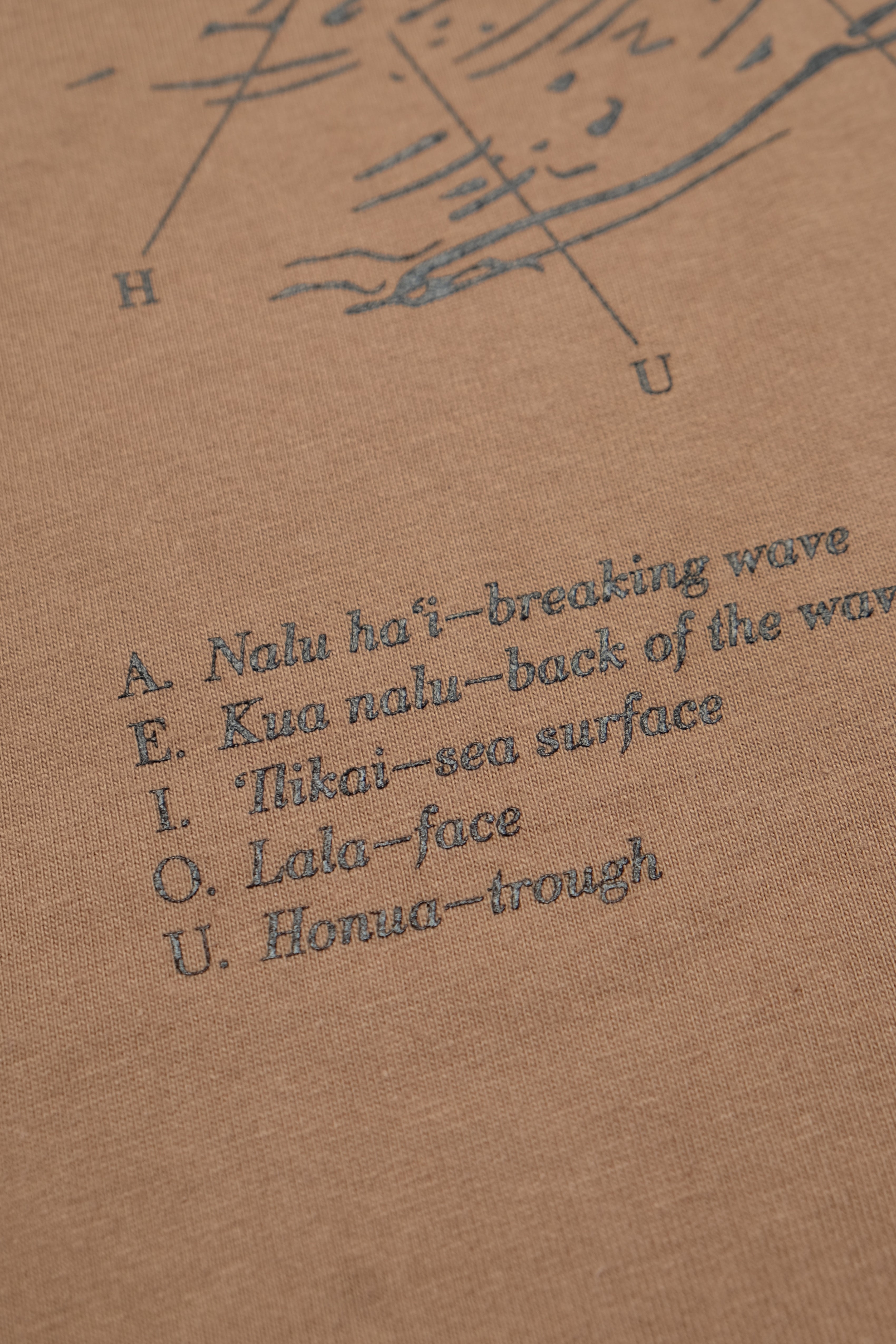 T-Shirt - Hawaiian Wave - Shiitake