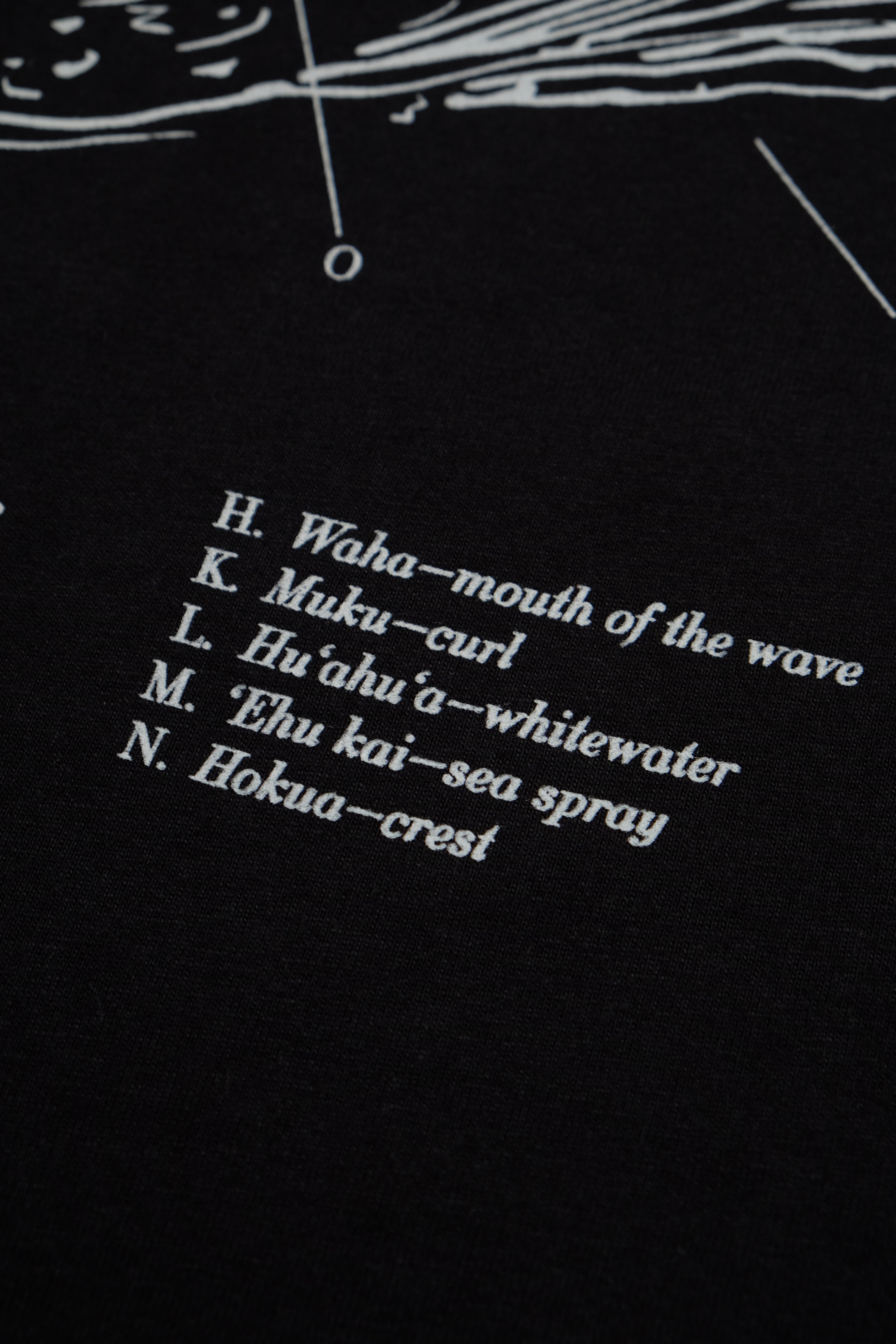 T-Shirt - Hawaiian Wave - Black
