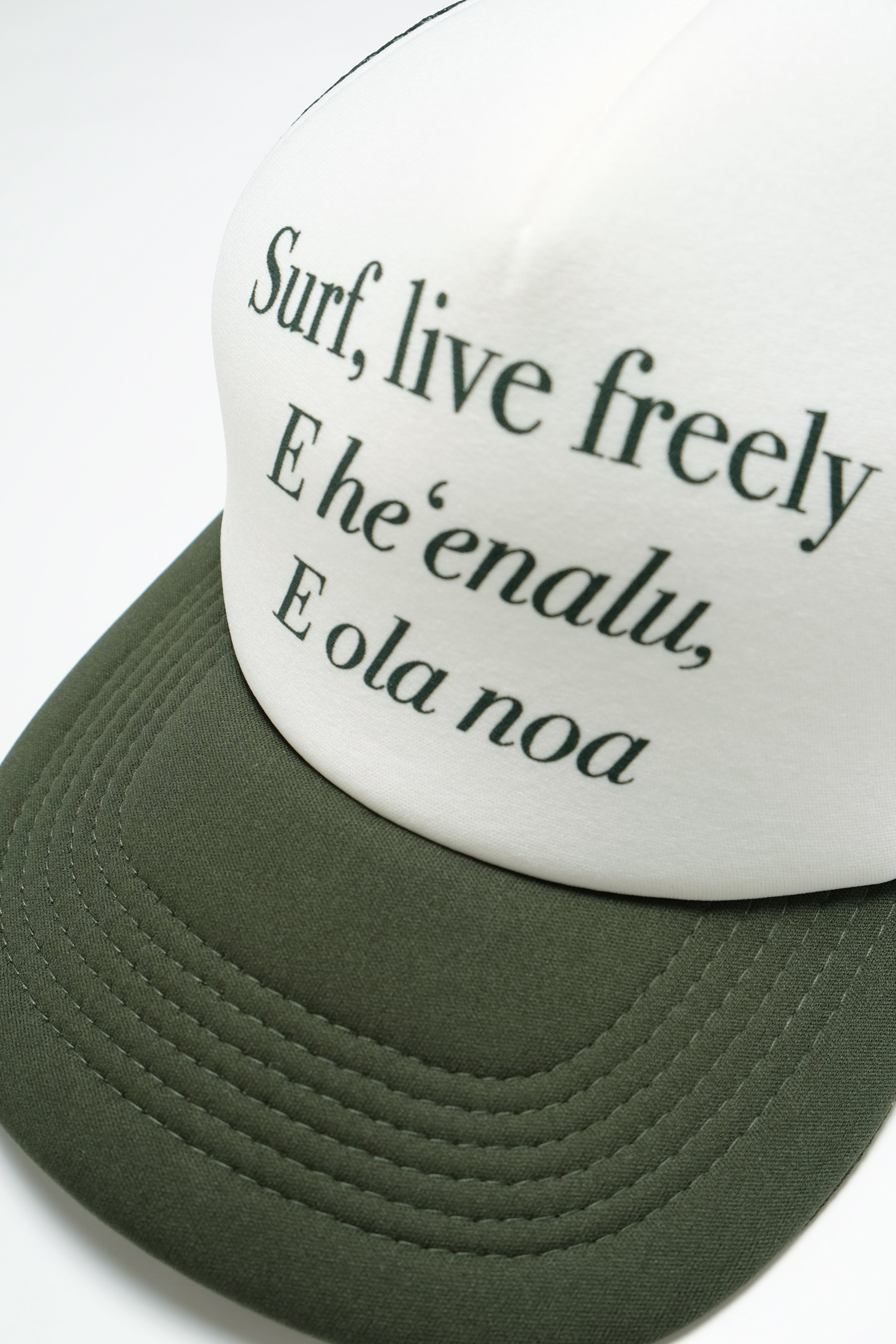 Trucker Hat - Surf Live Freely - Forest