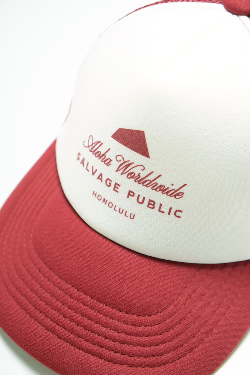 Trucker Hat - Aloha Worldwide - Burgundy