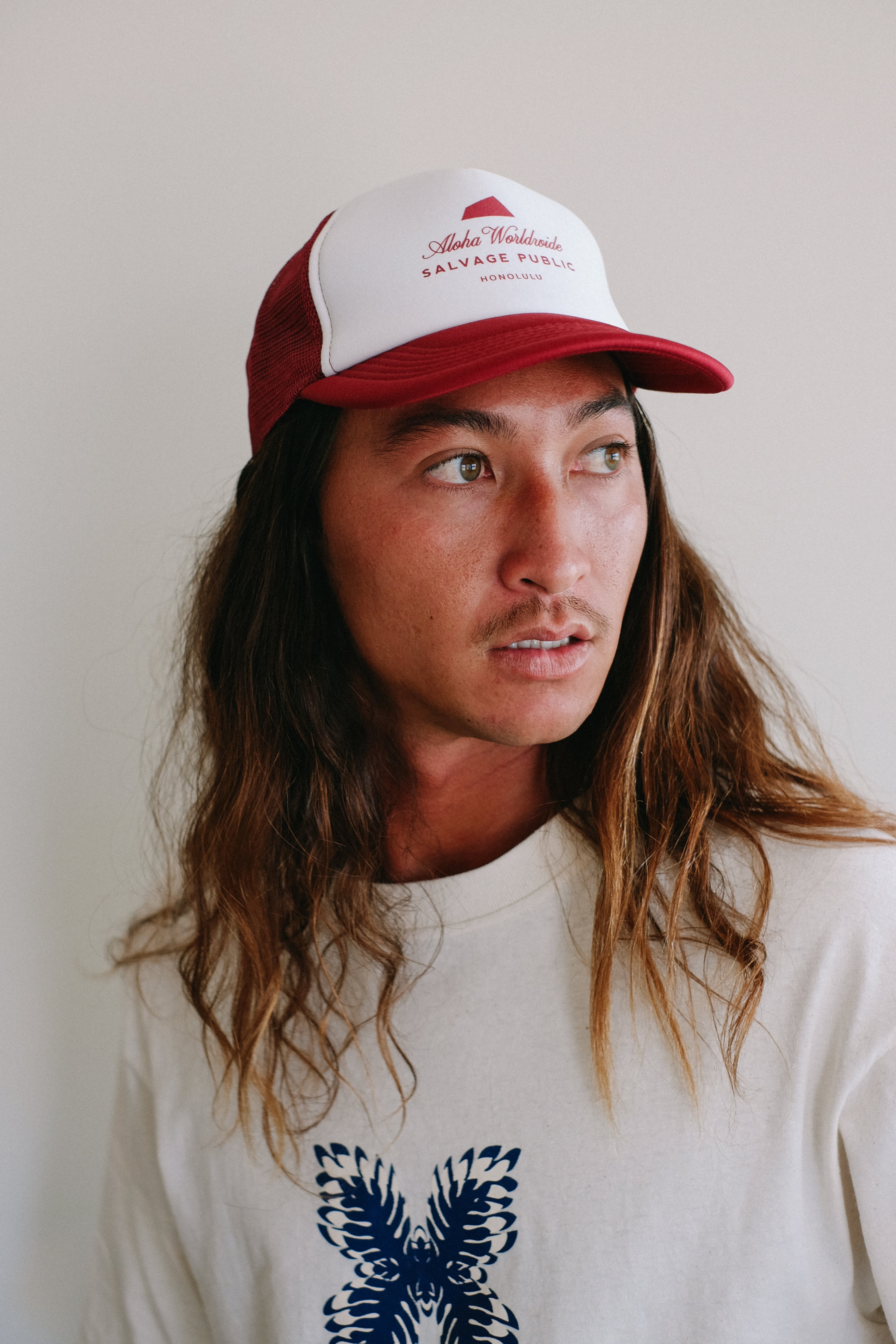 Trucker Hat - Aloha Worldwide - Burgundy