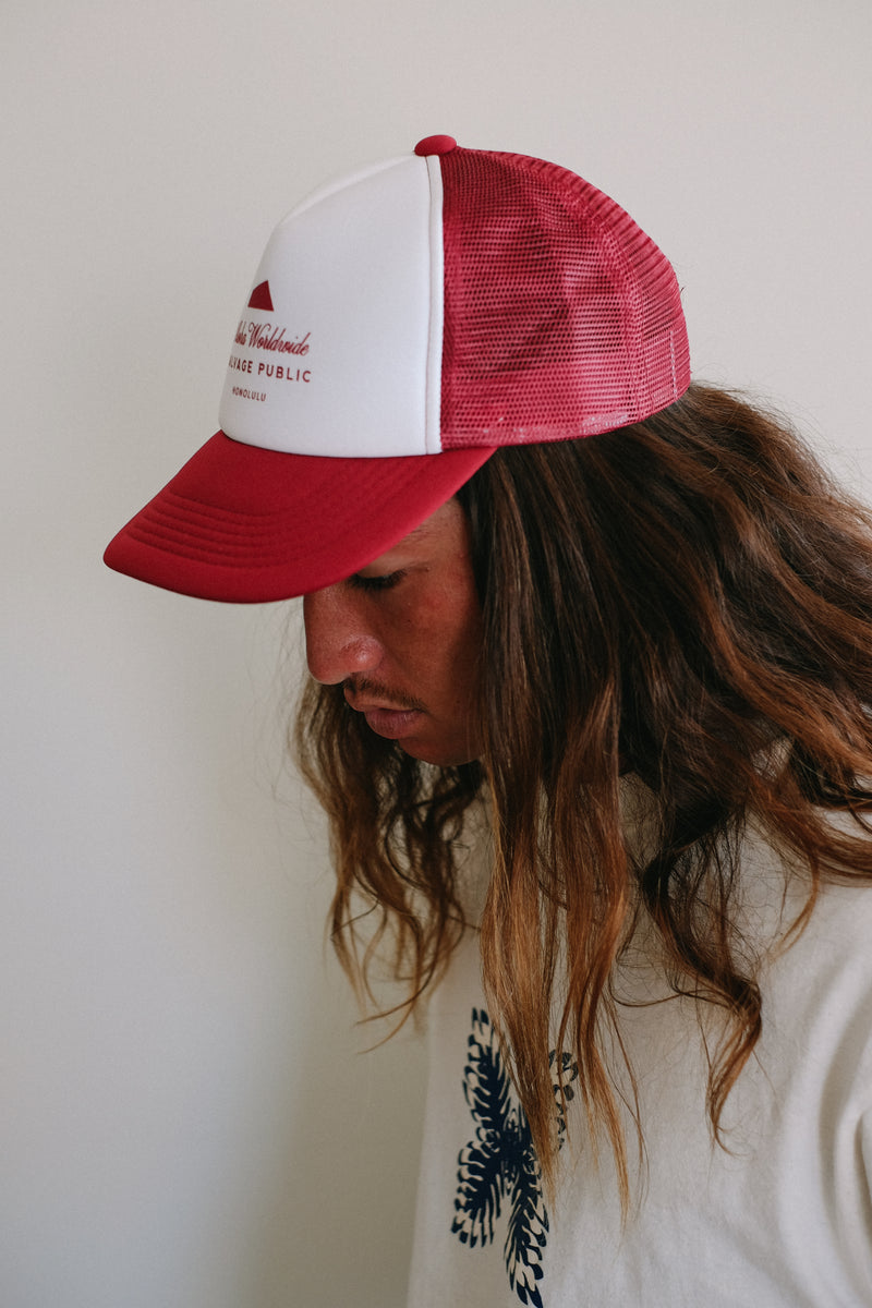 Trucker Hat - Aloha Worldwide - Burgundy