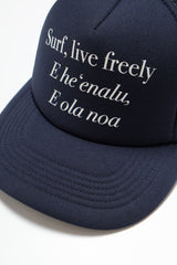 Trucker Hat - Surf Live Freely - Navy