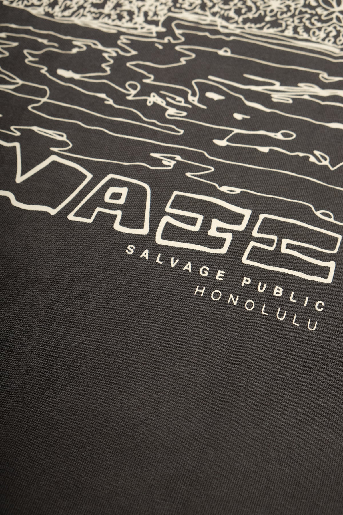 T-Shirt - Hawaii Illustration - Brown