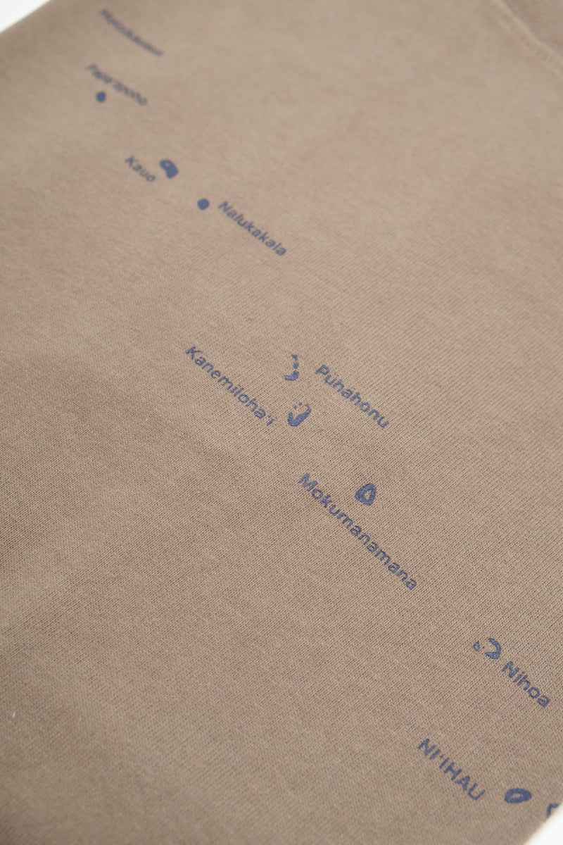 T-Shirt - Hawaiian Archipelago - Greige