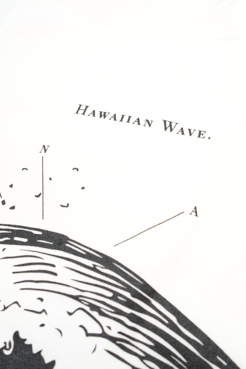 T-Shirt - Hawaiian Wave - White