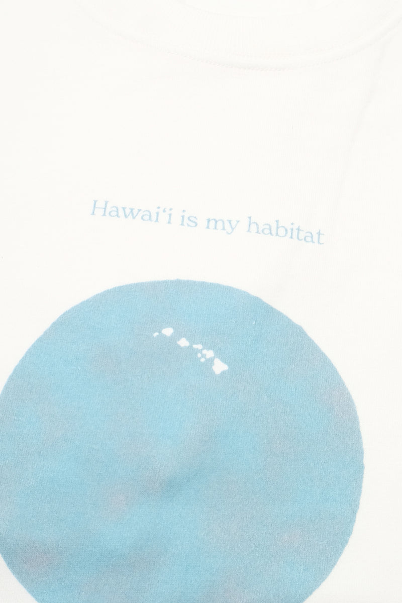 T-Shirt - Hawai'i is my Habitat - White