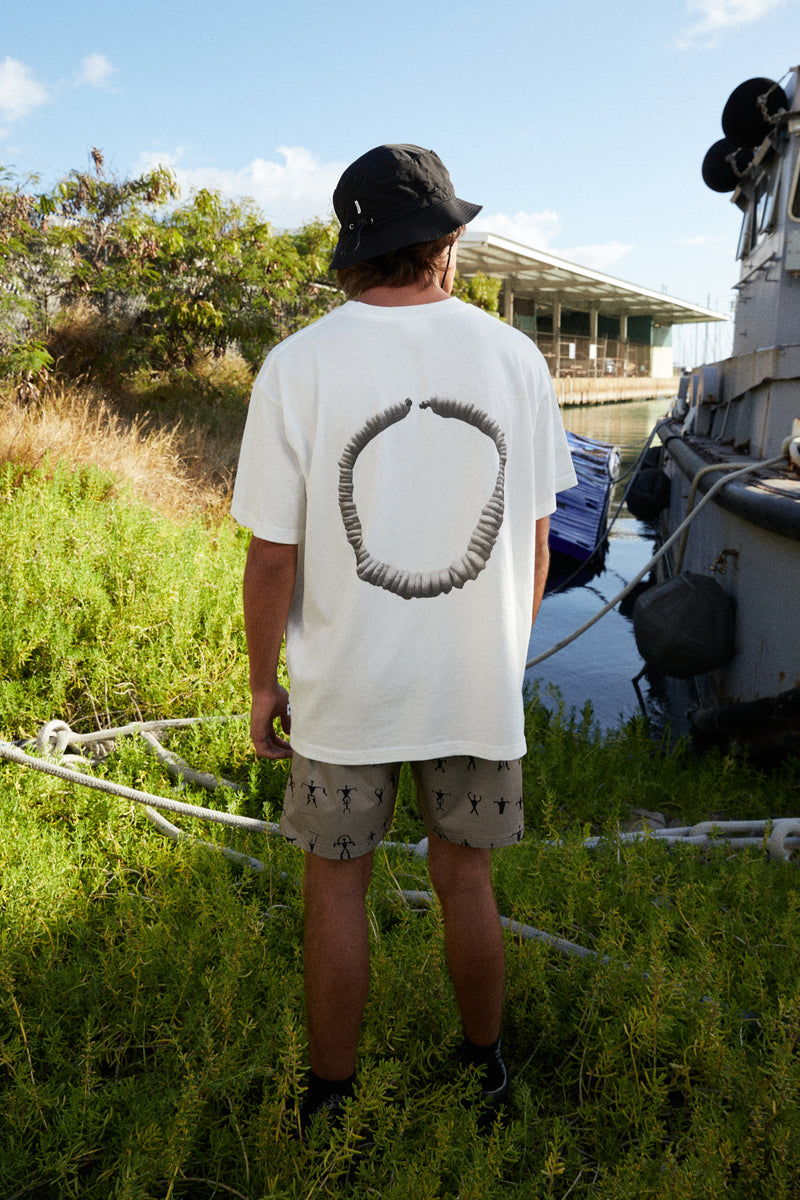 T-Shirt - Double Lei - White