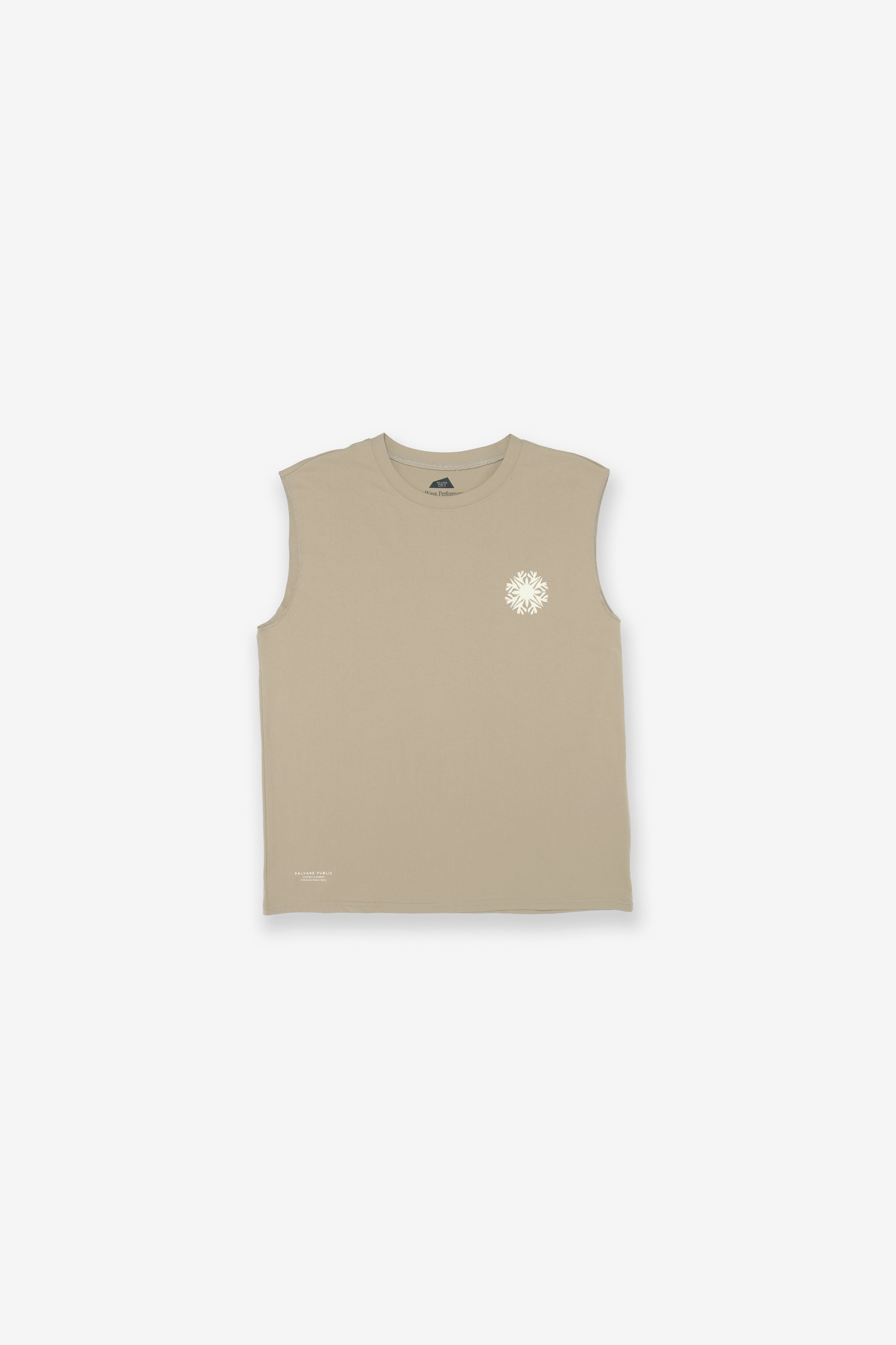 UPF Sleeveless - Bird of Paradise - Greige