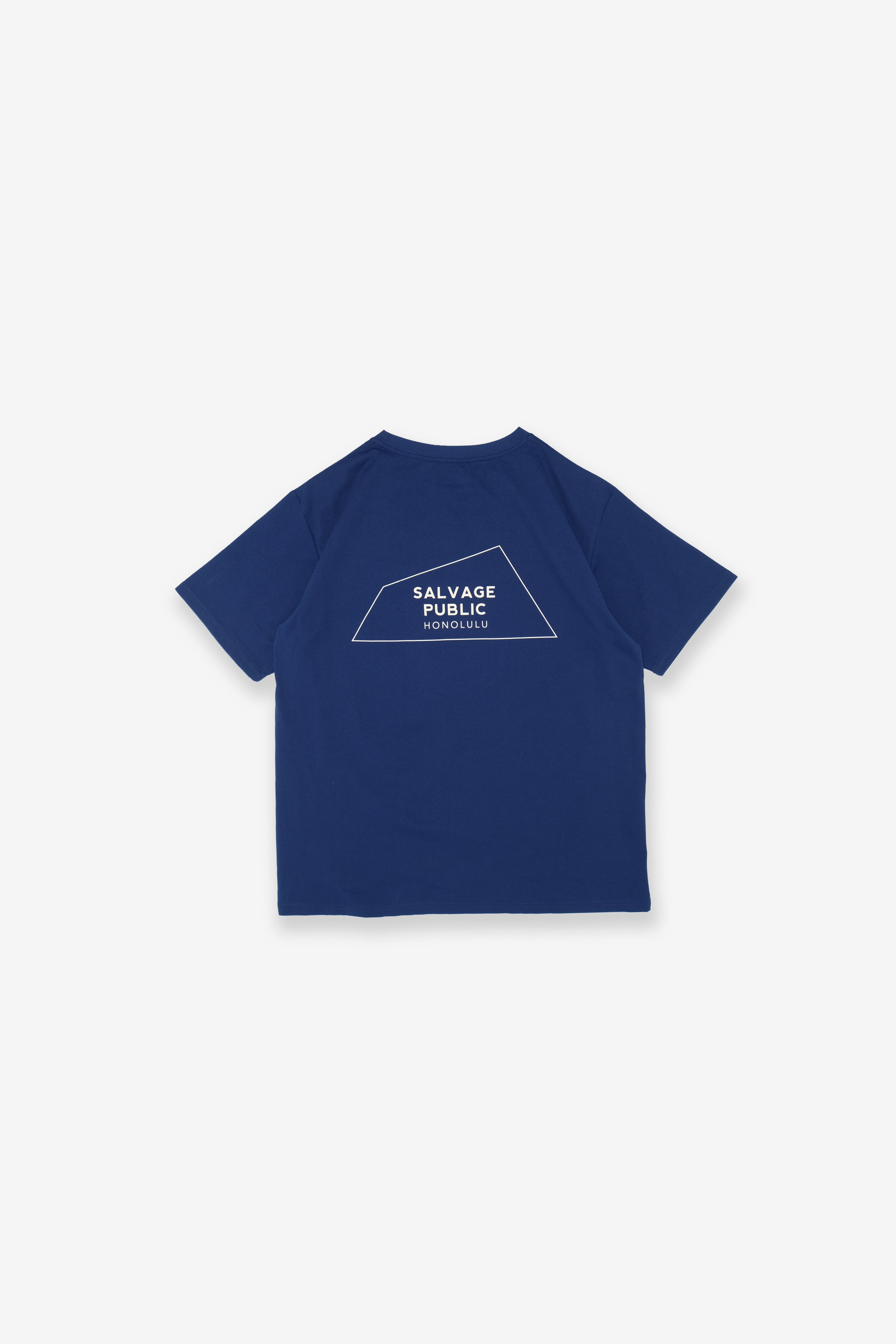 UPF Surf T-Shirt - Logo Outline - Navy