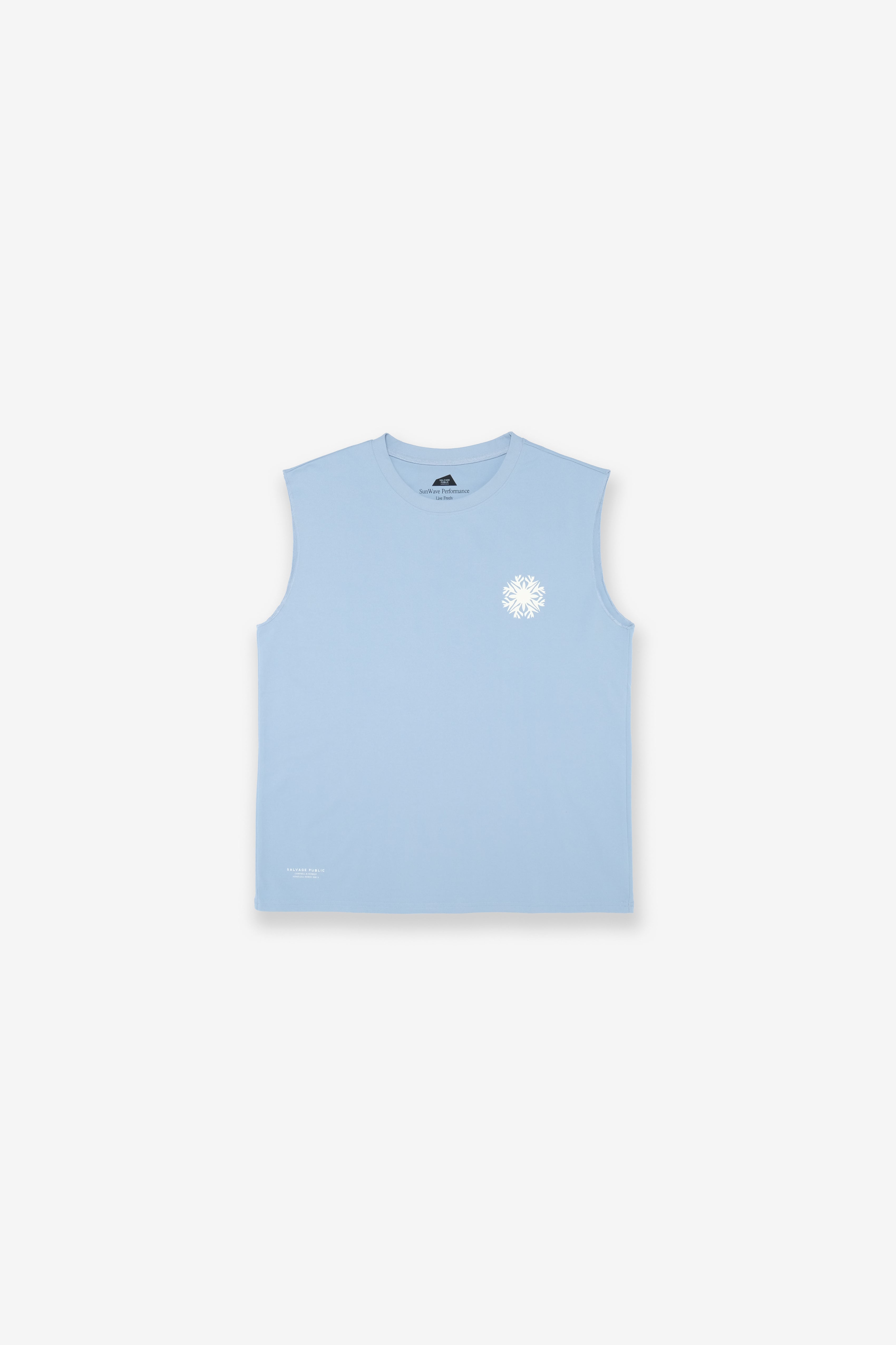 UPF Sleeveless - Bird of Paradise - Ocean Blue