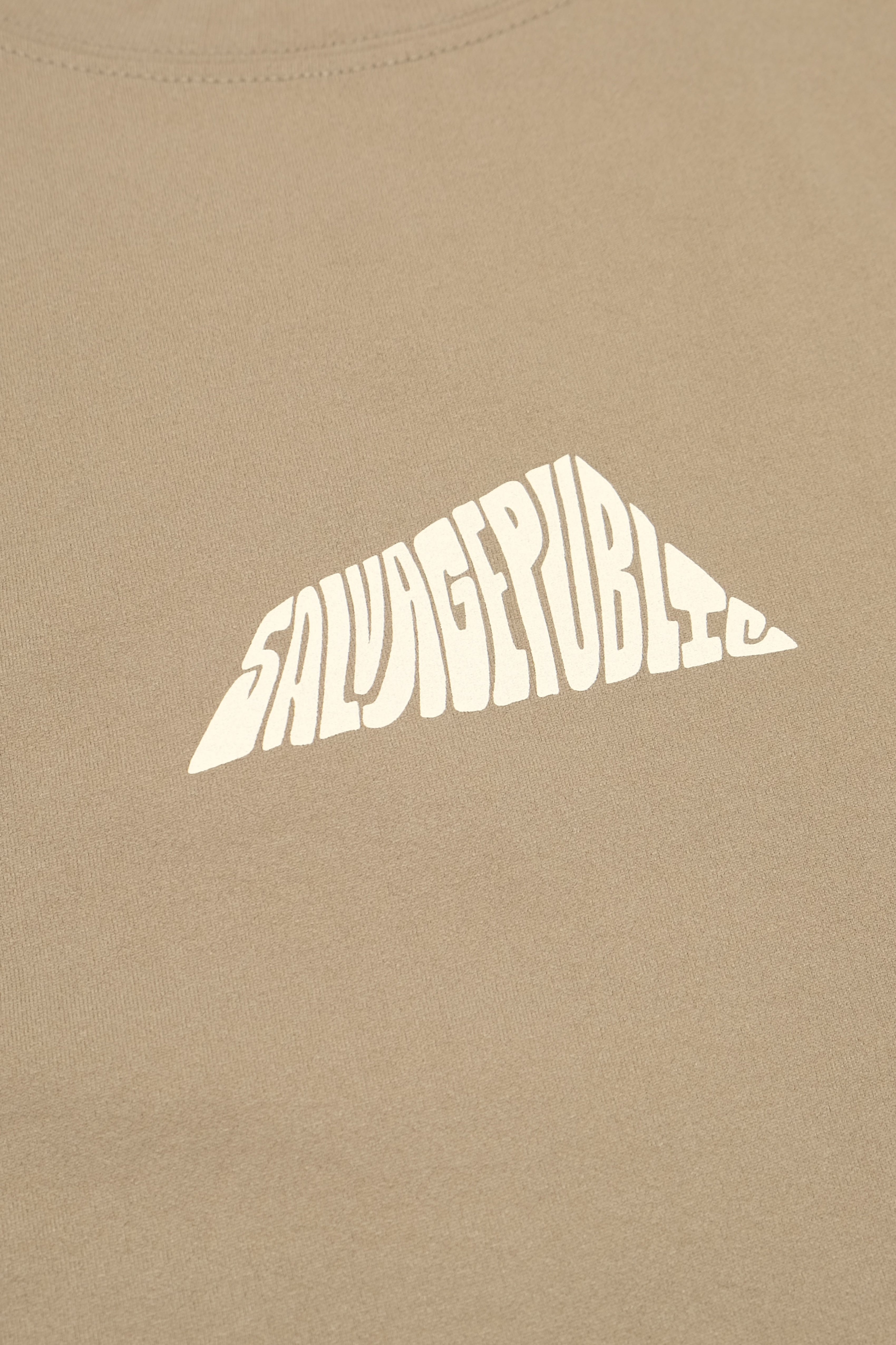 UPF Surf T-Shirt - Hand Drawn - Greige