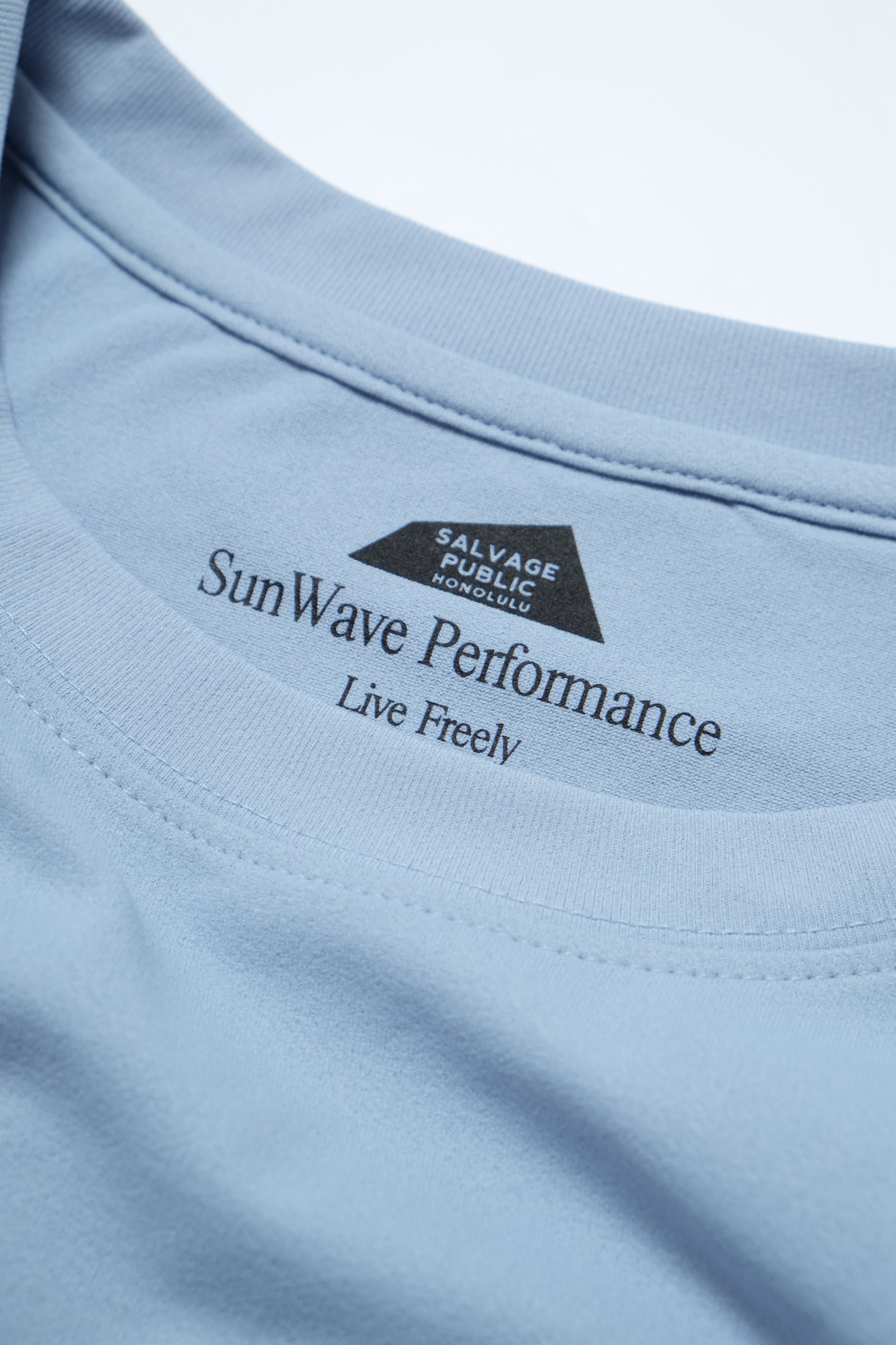 UPF Long Sleeve T-Shirt - Live Freely - Ocean Blue
