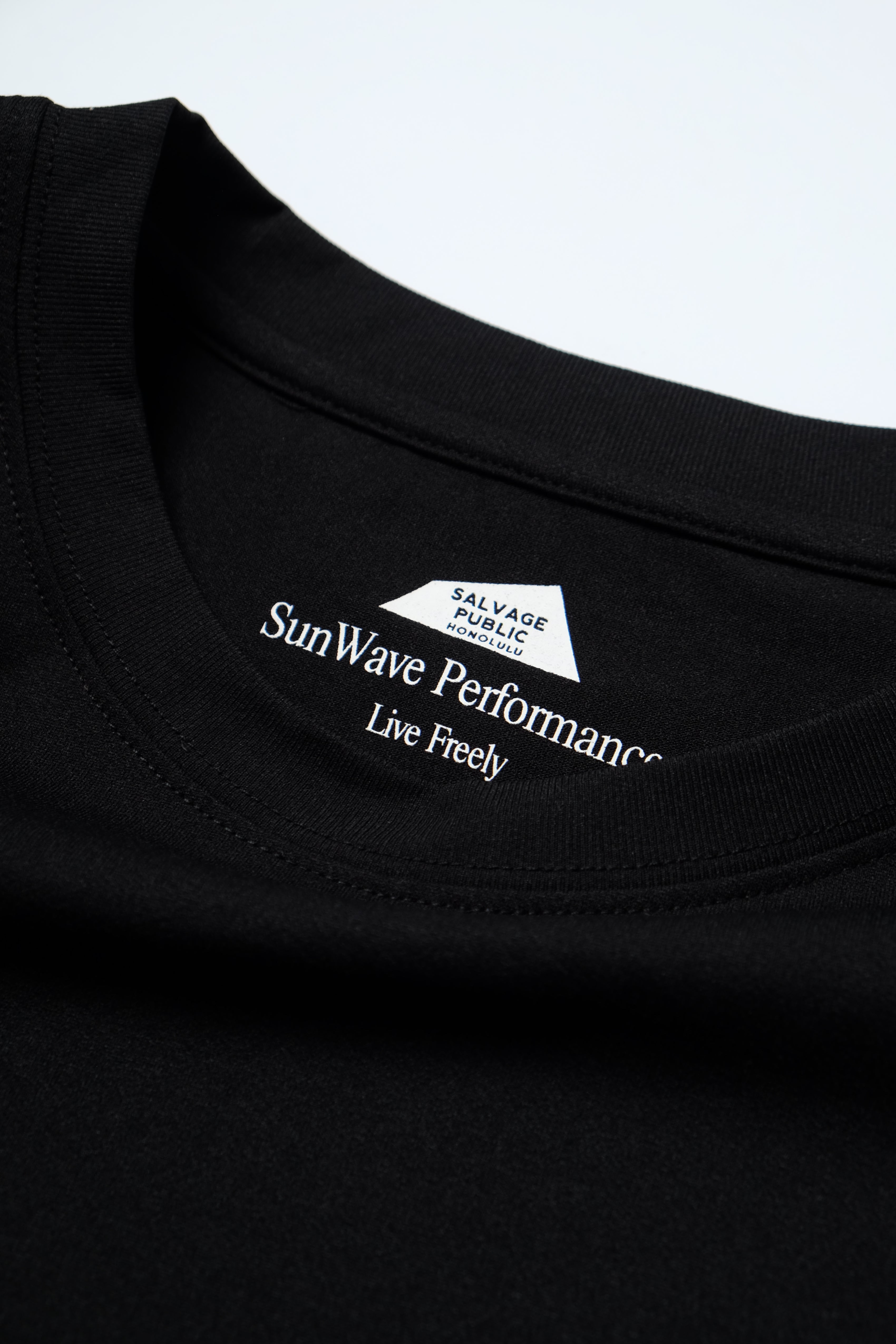 UPF Long Sleeve T-Shirt - Live Freely - Black