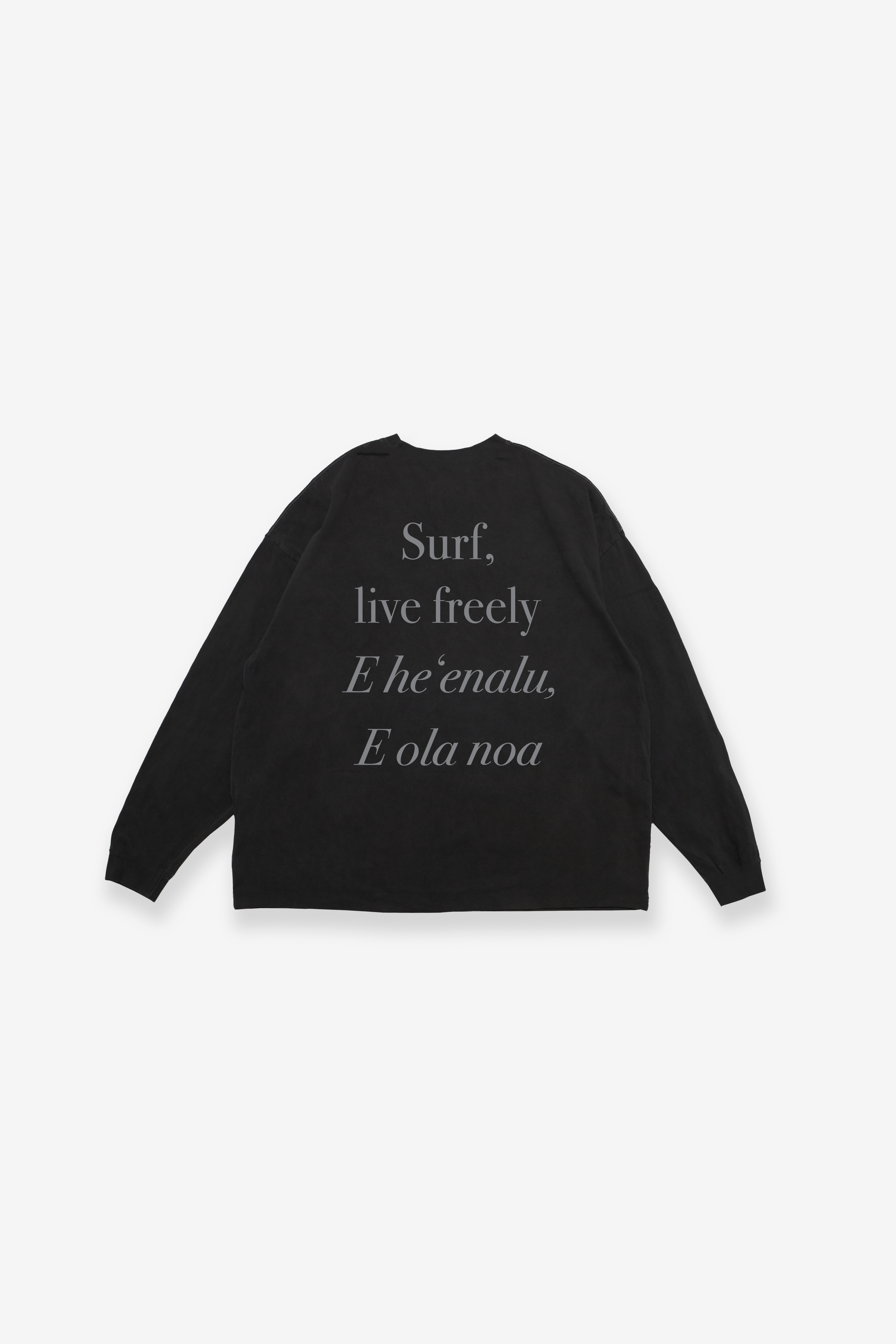 UPF Long Sleeve T-Shirt - Live Freely - Black