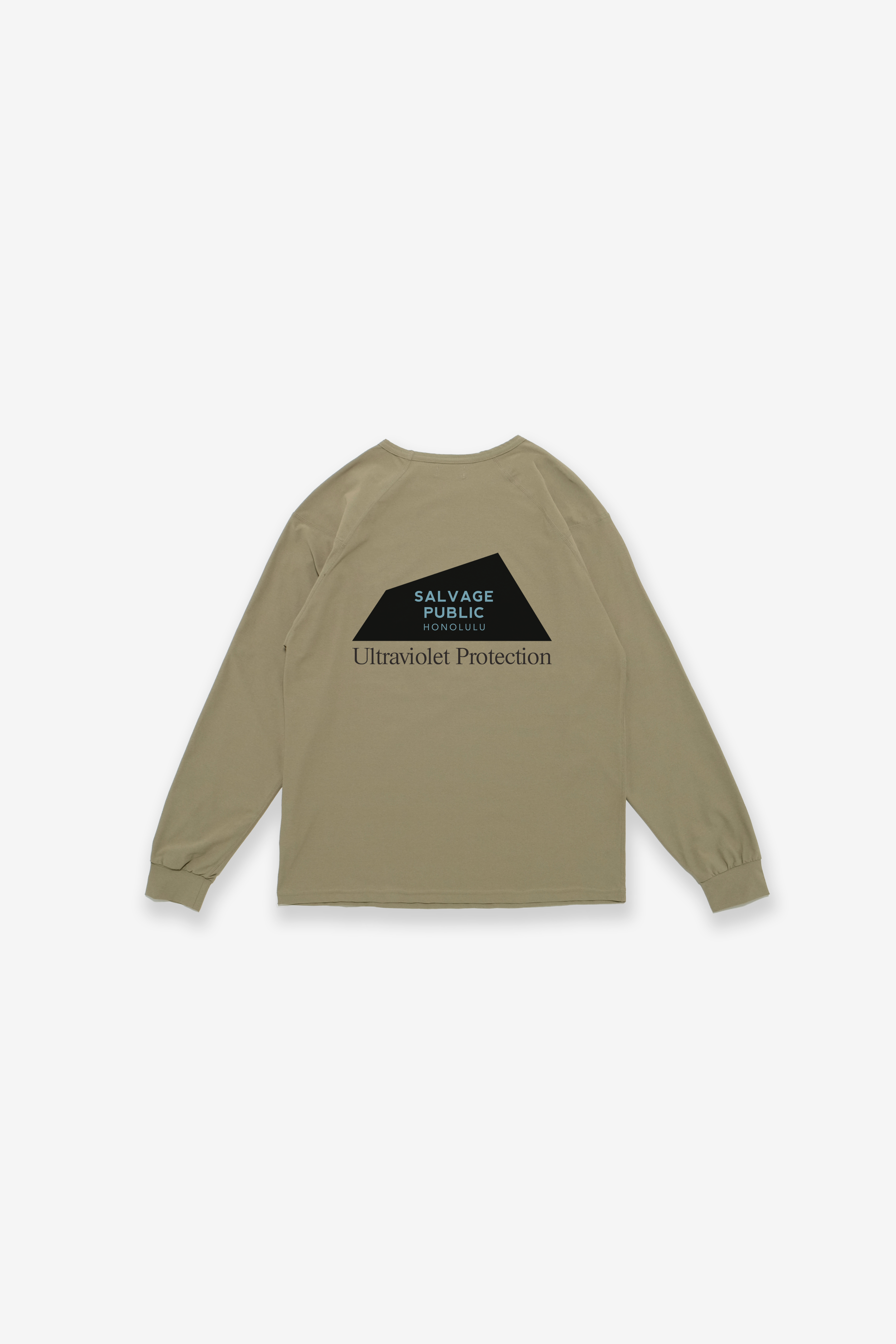 UPF Longsleeve T-Shirt - Logo - Greige