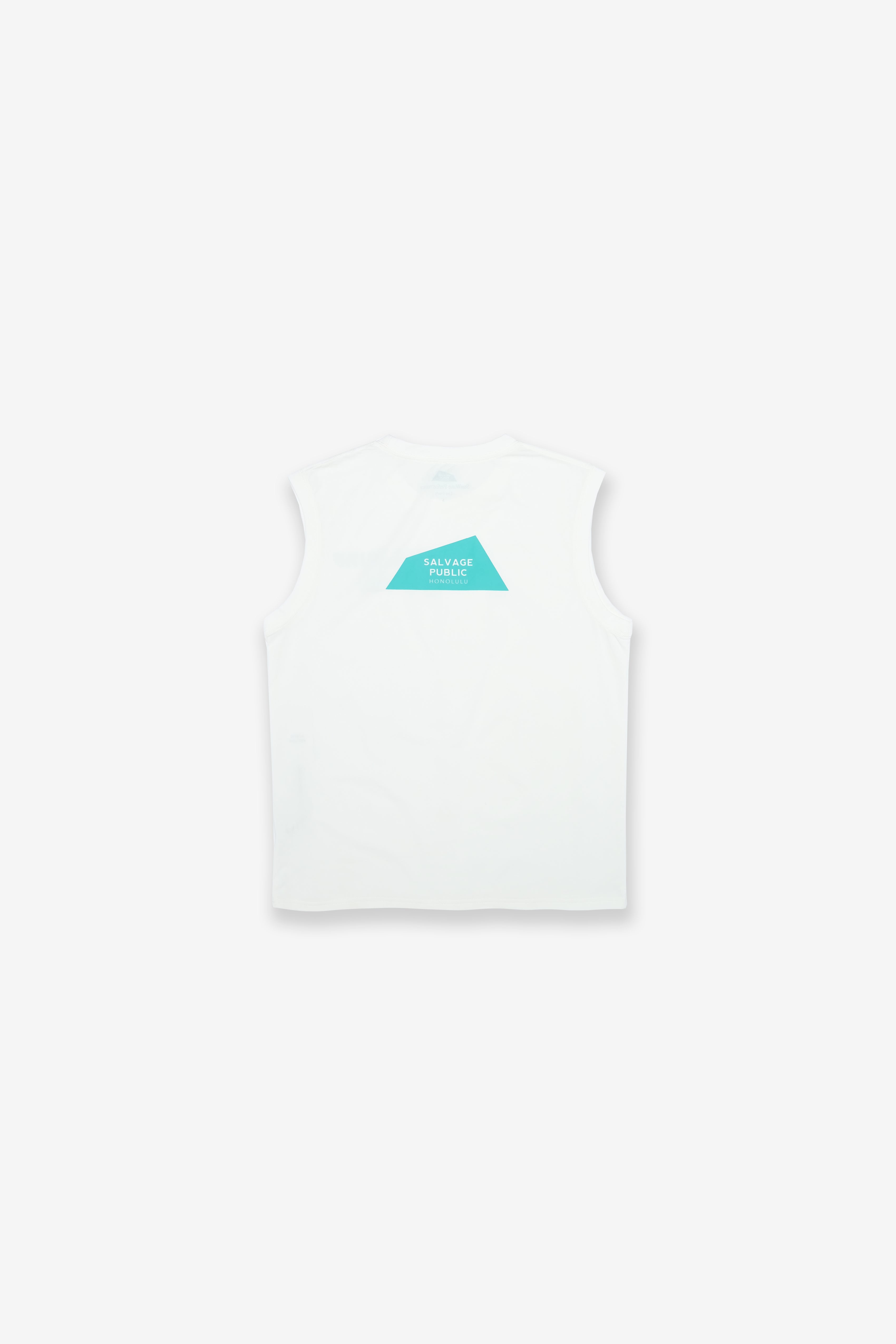 UPF Sleeveless - Core Logo - White - Shigira Resort