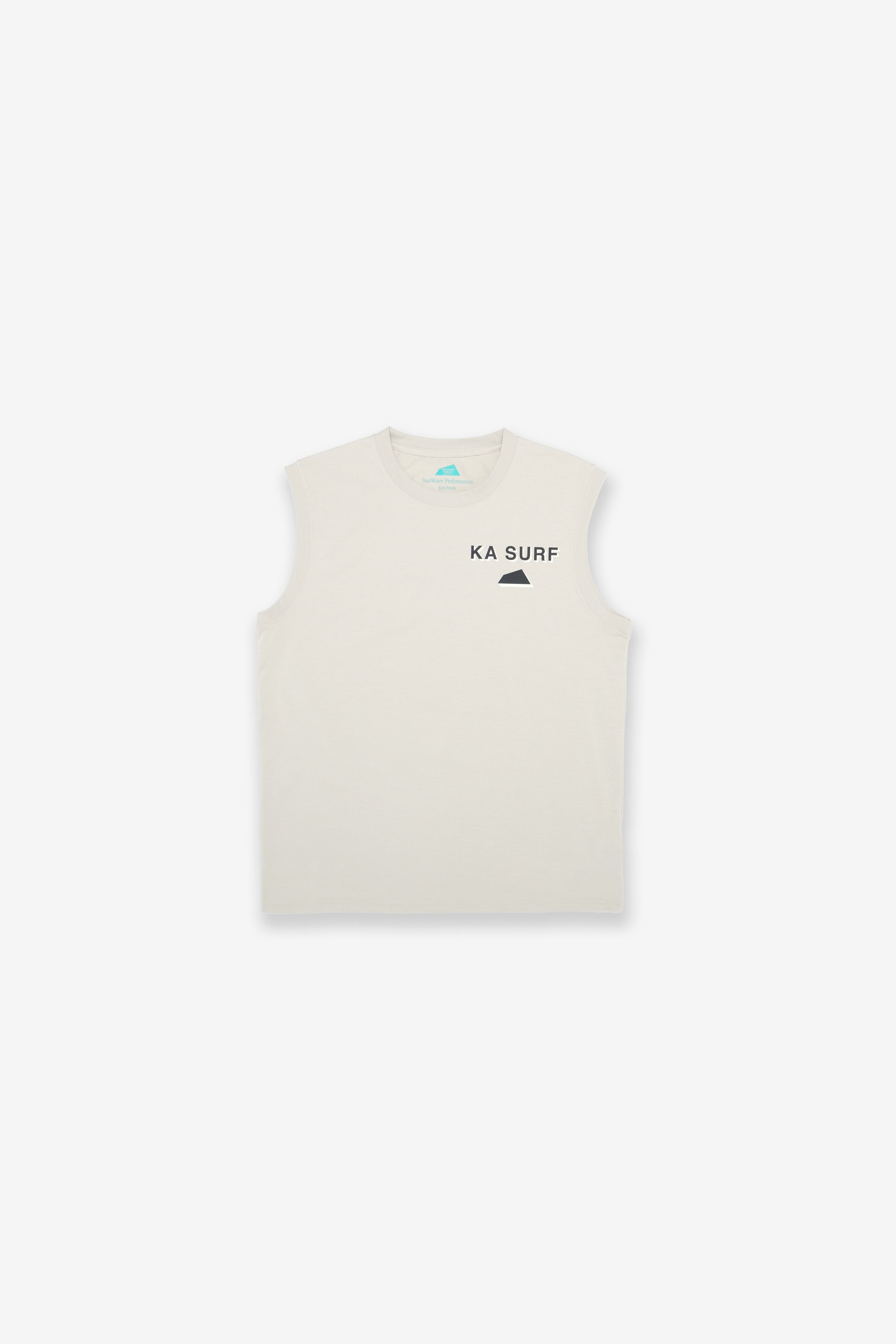 UPF Sleeveless - Core Logo - Sand - Shigira Resort
