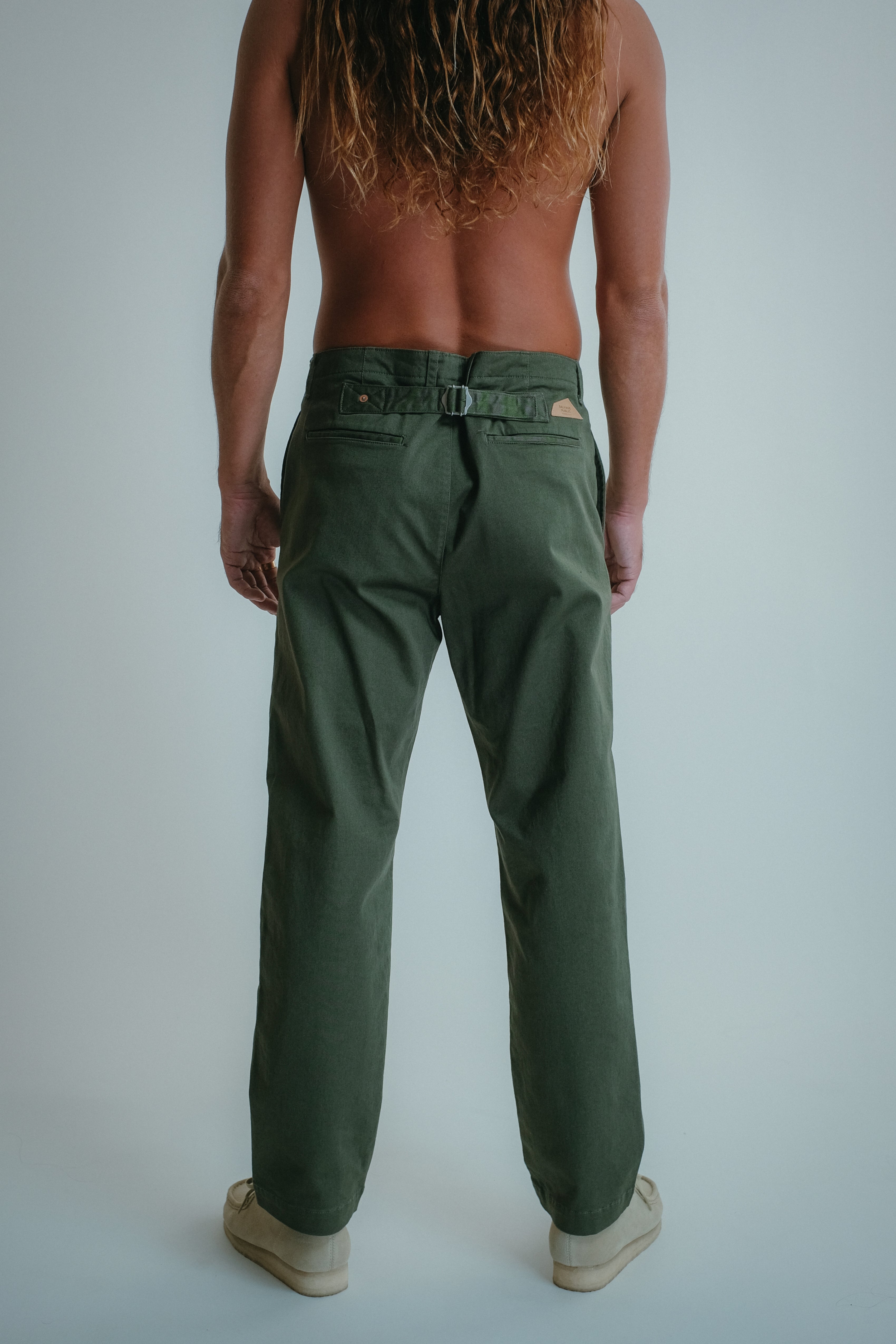 Venice Chino Pant - Olive Green