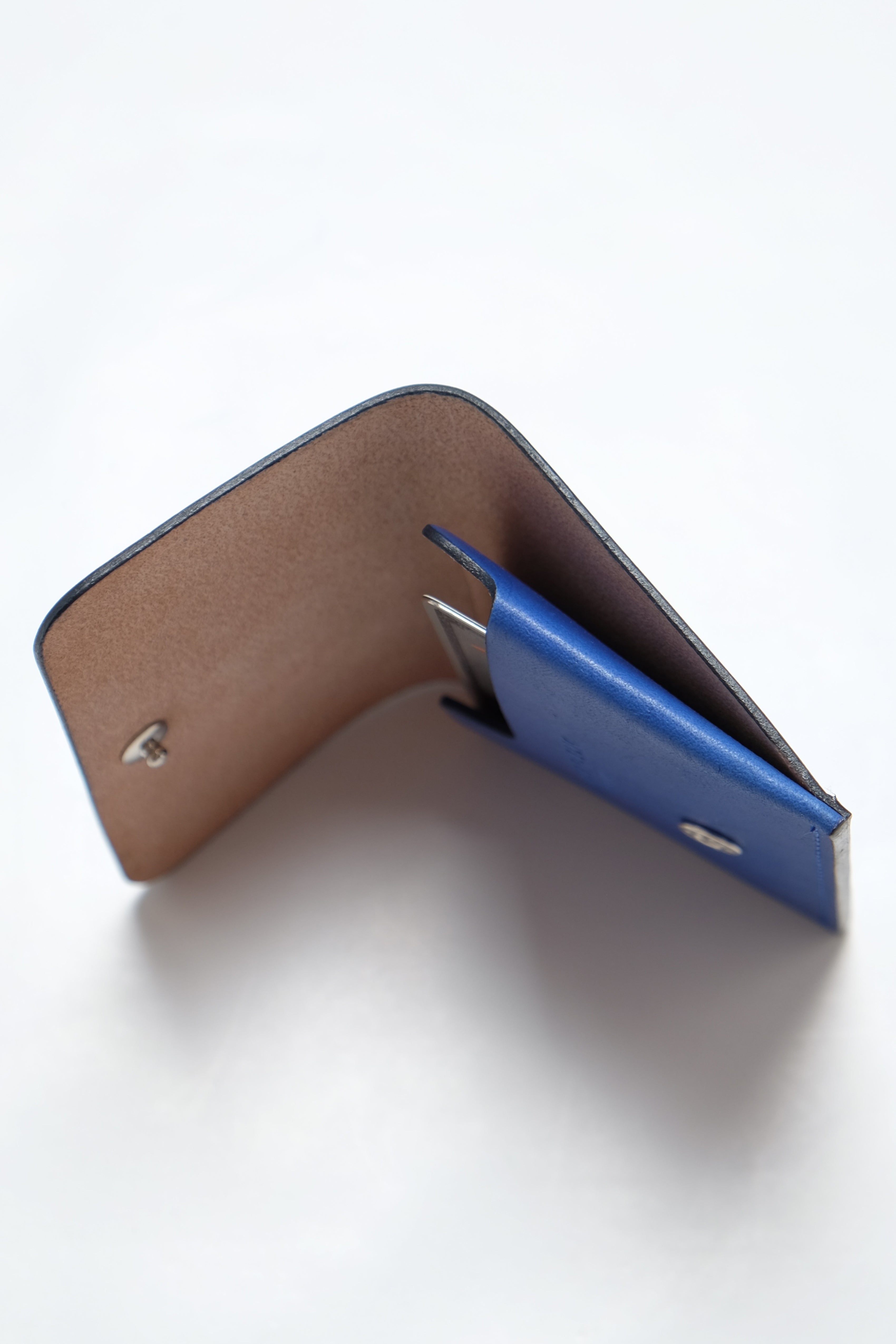 Leather Card Case - Blue