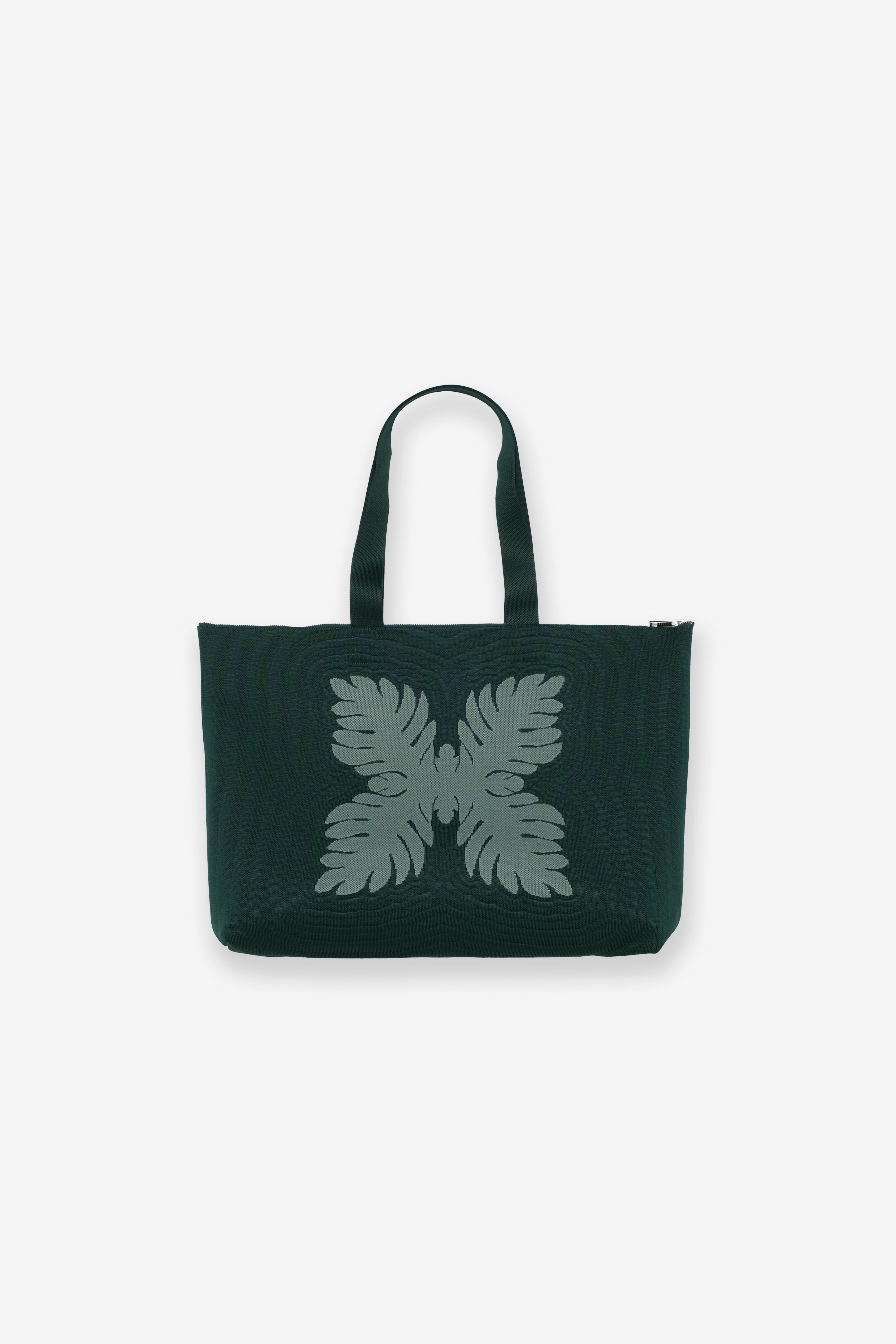 Jacquard Weekender Bag - Laua'e - Green