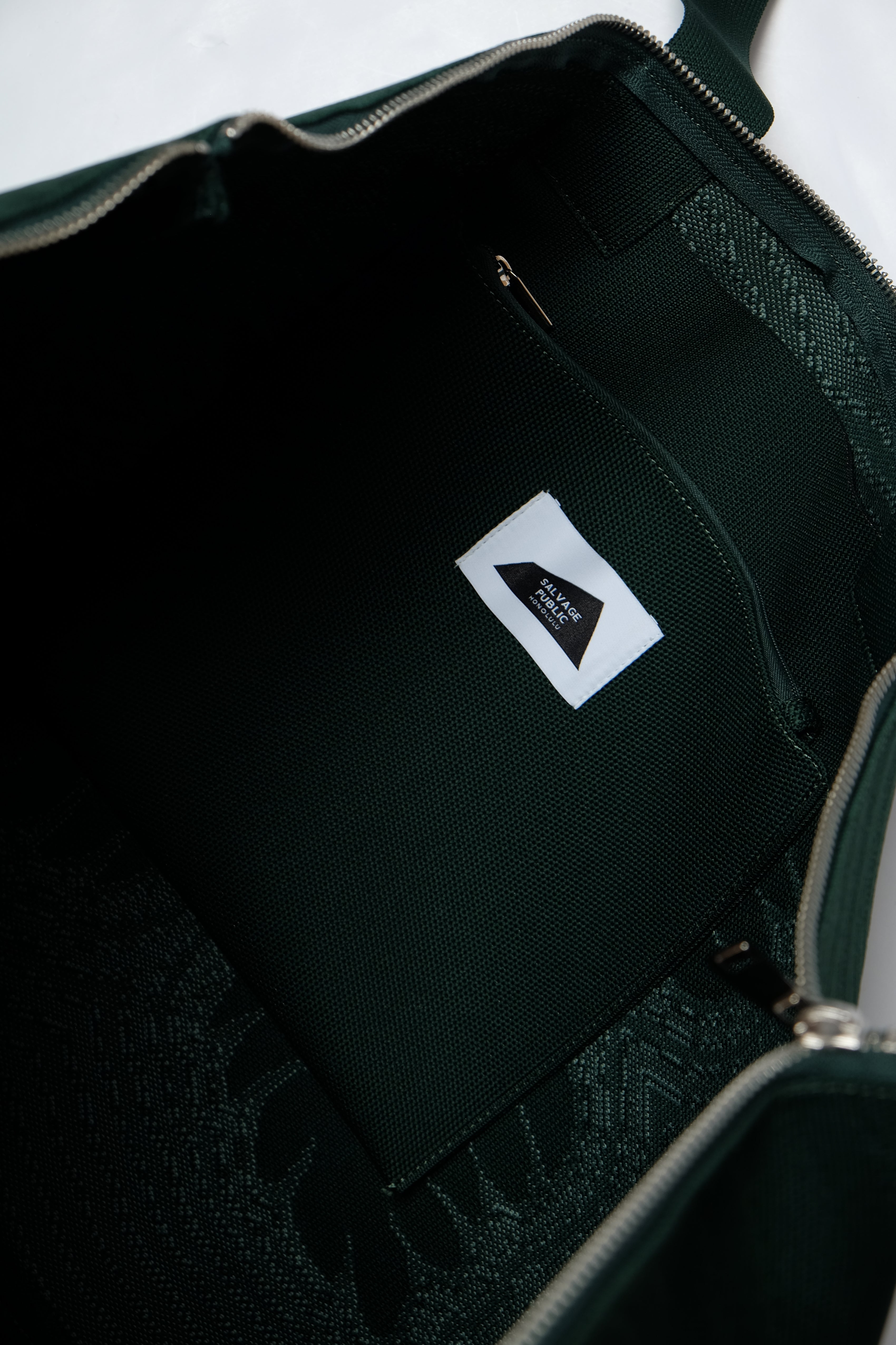Jacquard Weekender Bag - Laua'e - Green