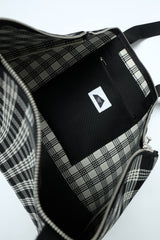 Jacquard Weekender Bag - Palaka - Black