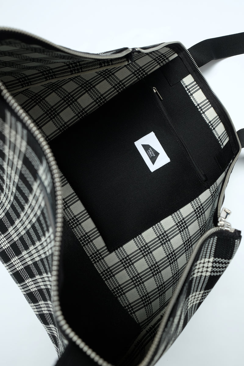 Jacquard Weekender Bag - Palaka - Black