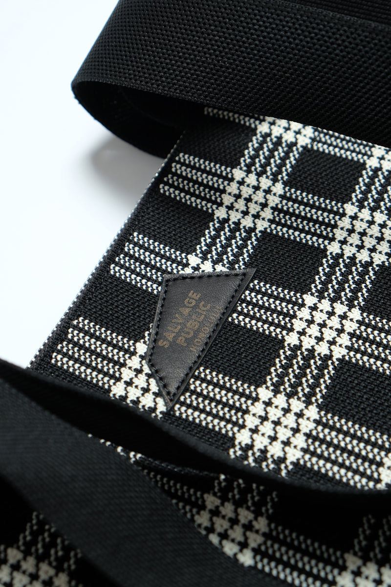 Jacquard Weekender Bag - Palaka - Black