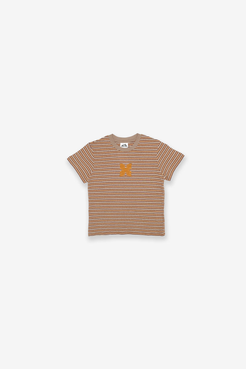Women's T-Shirt - TomBoy Stripe Lauaʻe - Brown