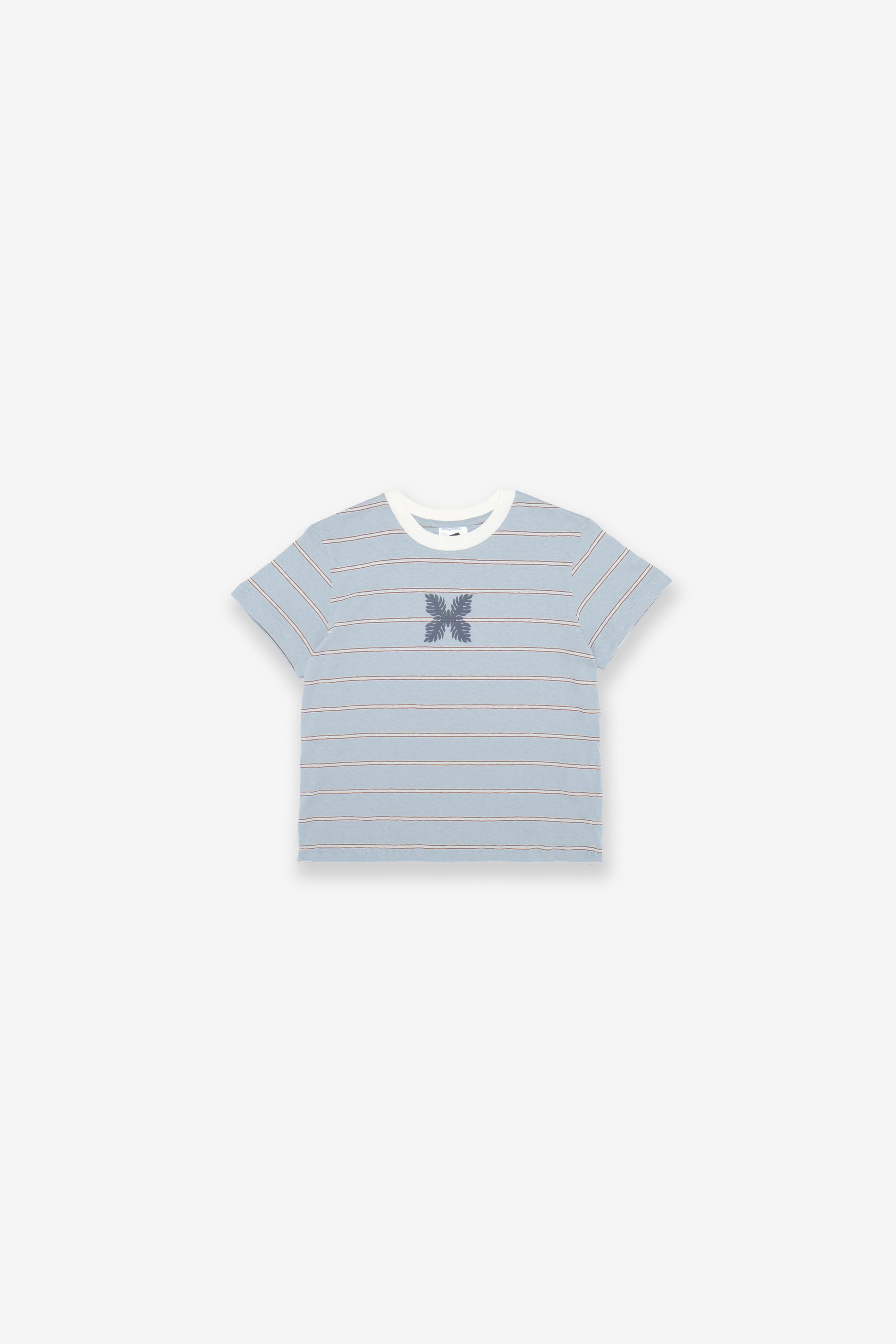 Women's T-Shirt - TomBoy Stripe - Sky Blue