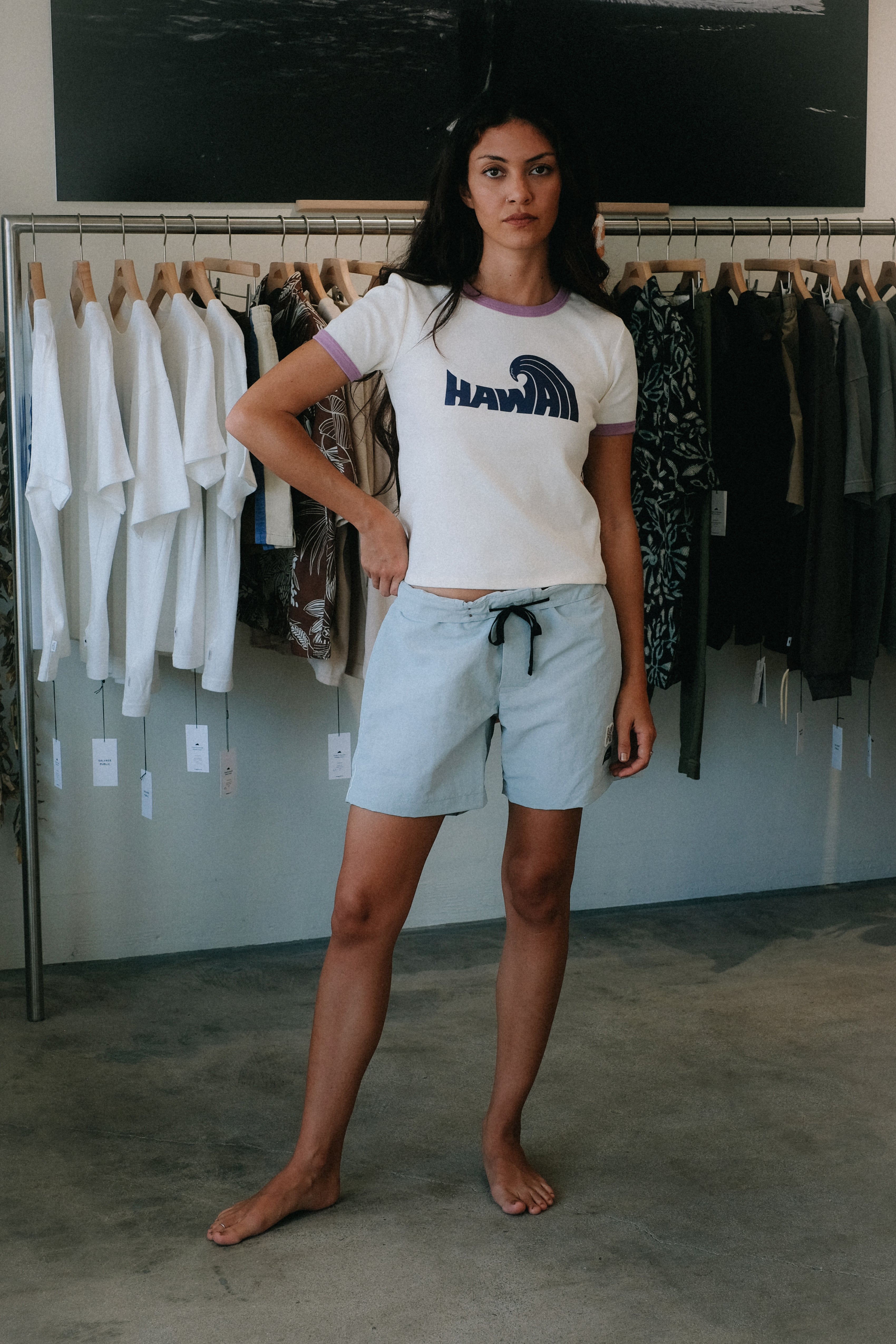 Women's T-Shirt - Hawaii Wave - Macadamia