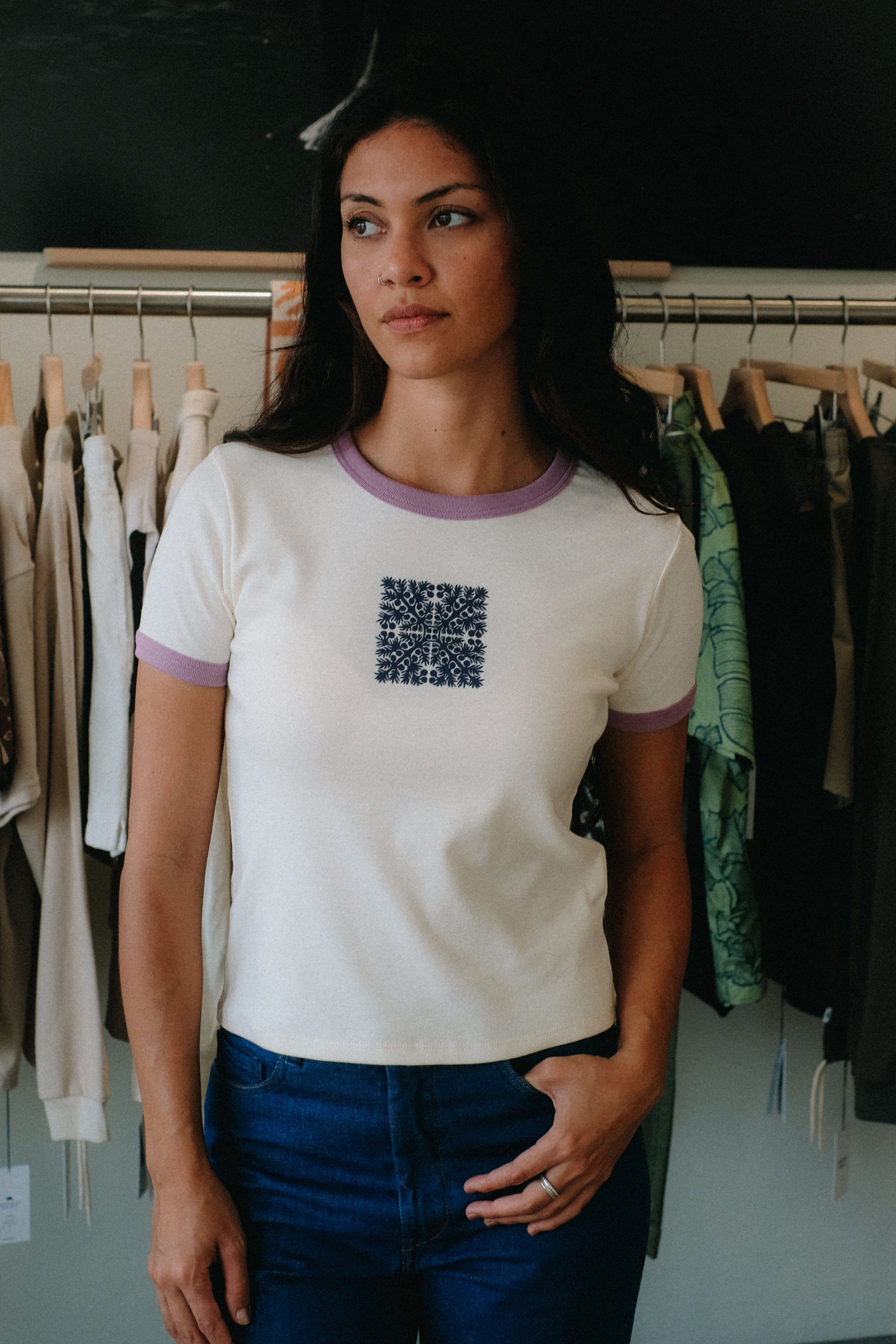 Women's T-Shirt - 'Ulu - Macadamia