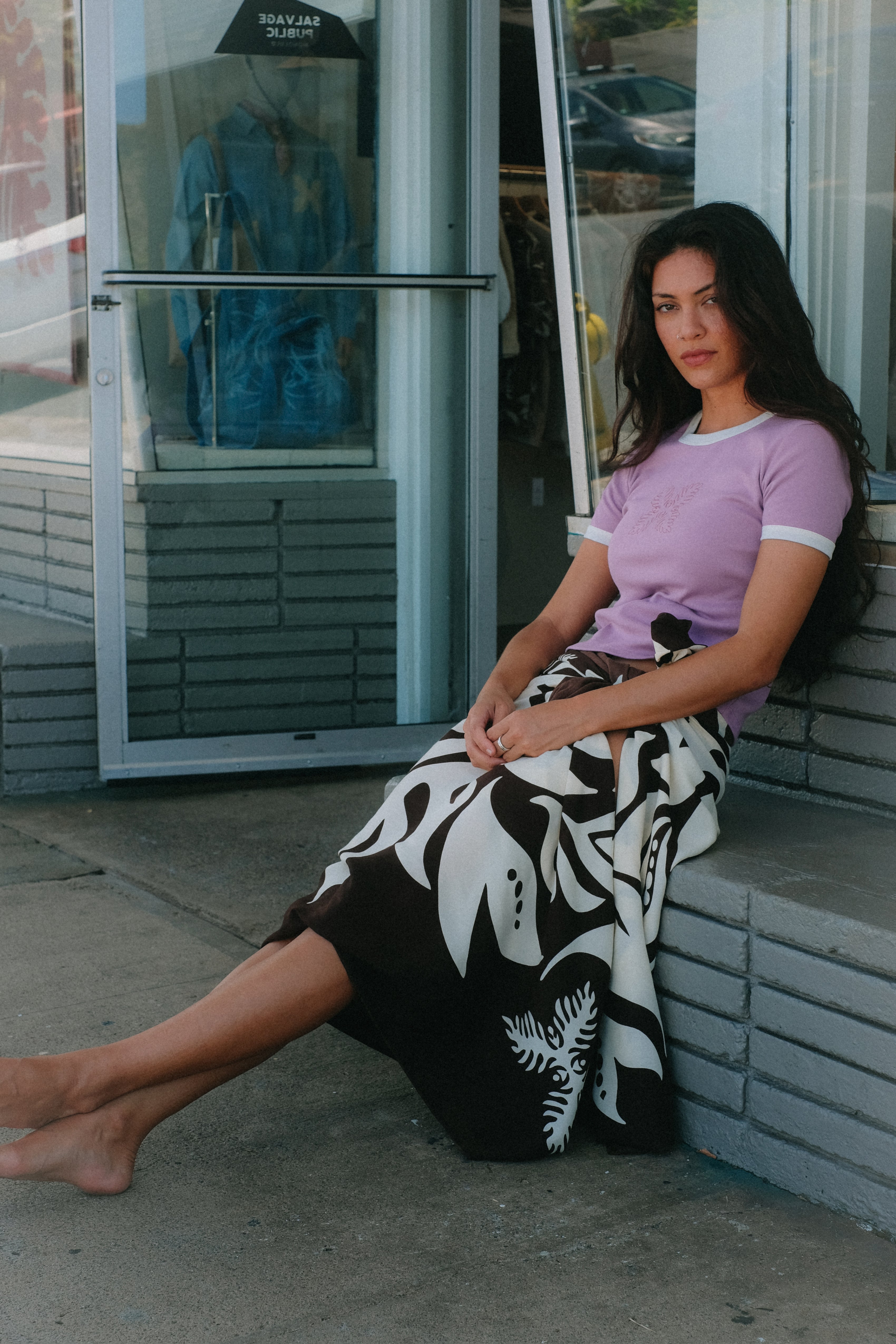 Women's T-Shirt - Lauaʻe - Washed Orchid