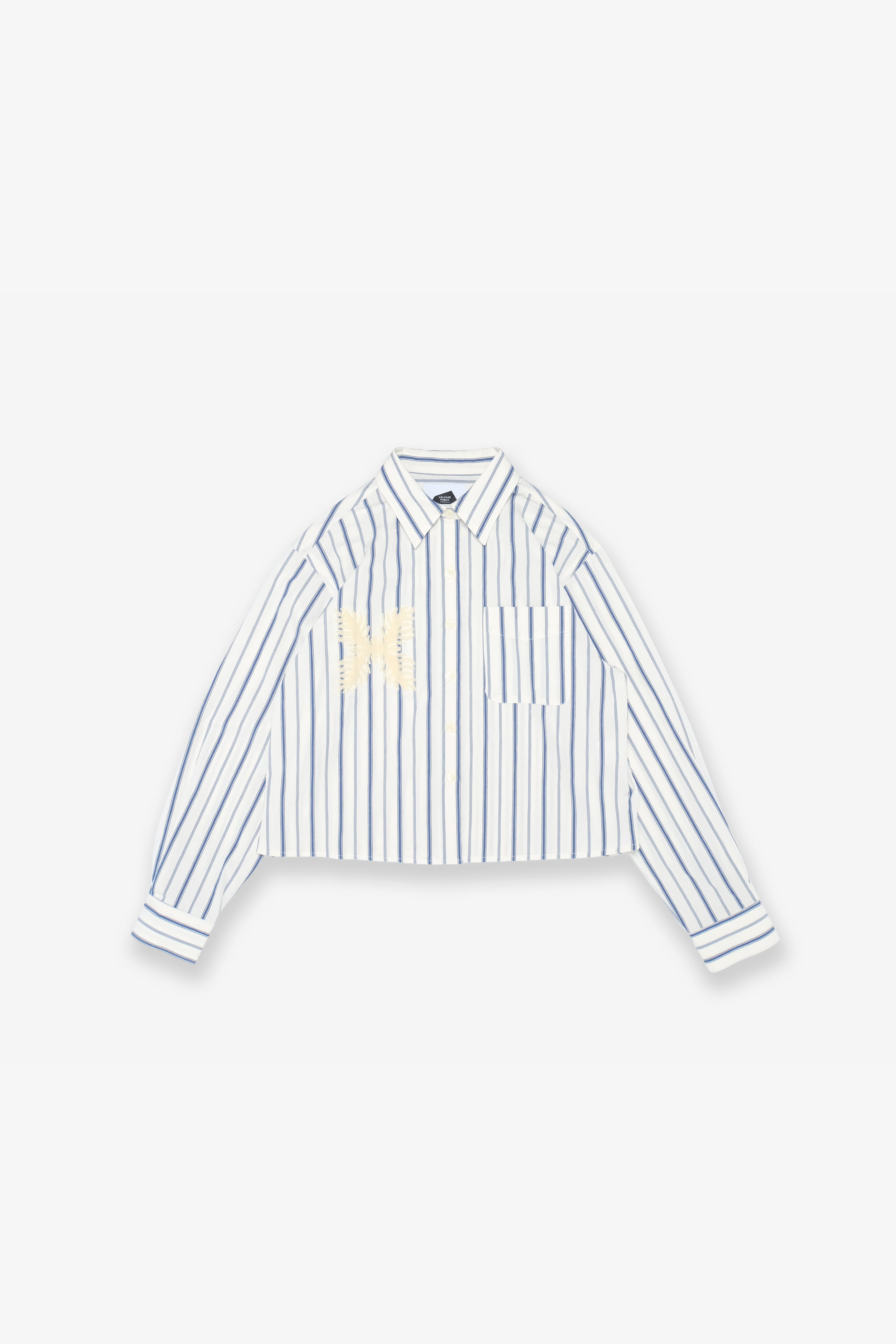 Women's Cropped Woven Shirt - White