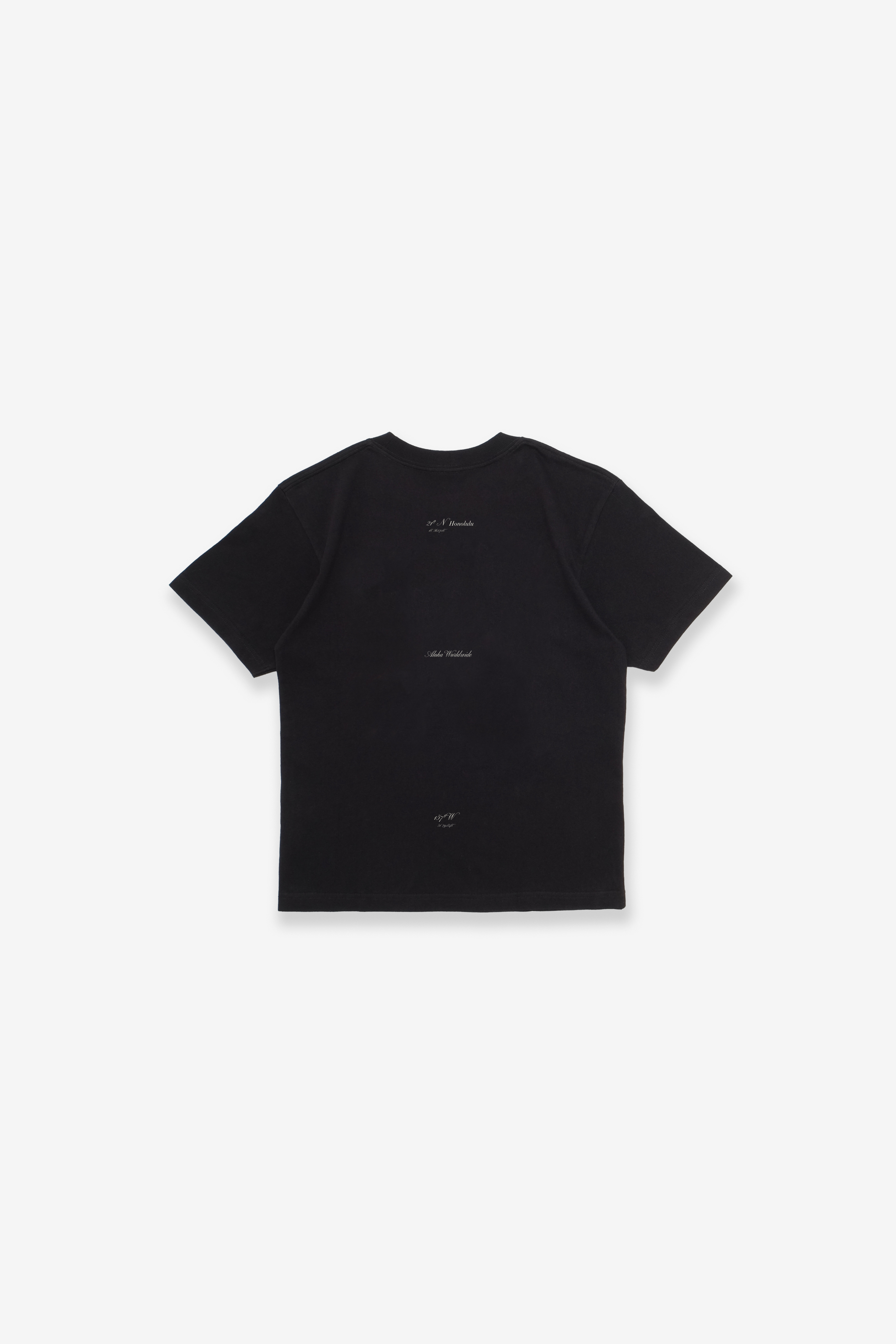 T-Shirt - Aloha Worldwide Script - Black