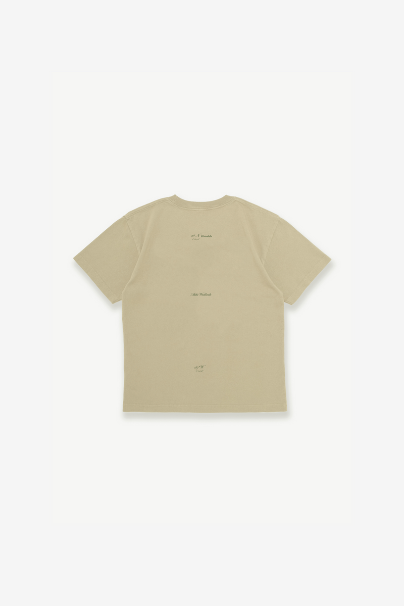 T-Shirt - Aloha Worldwide Script - Tan