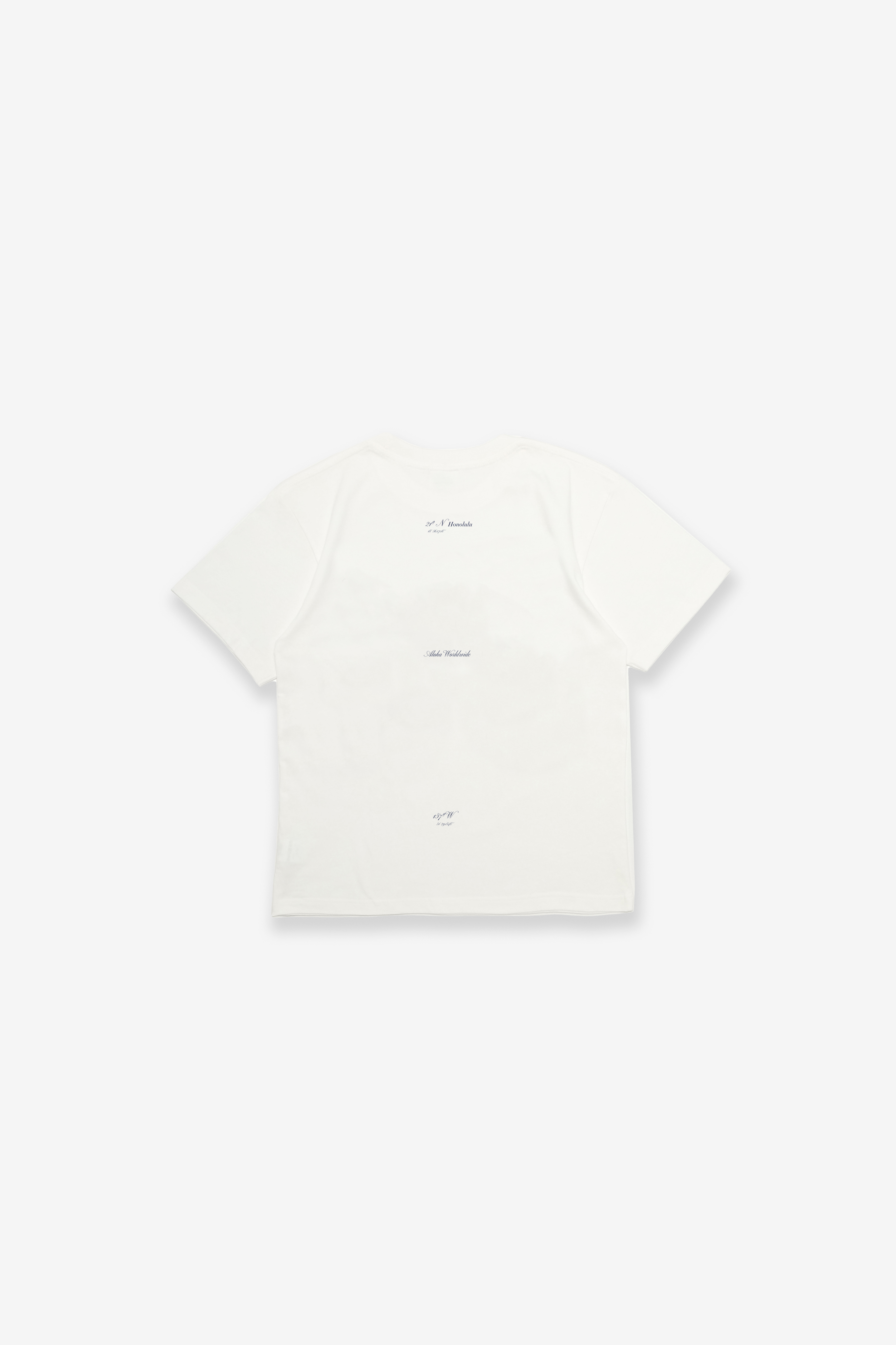 T-Shirt - Aloha Worldwide Script - White