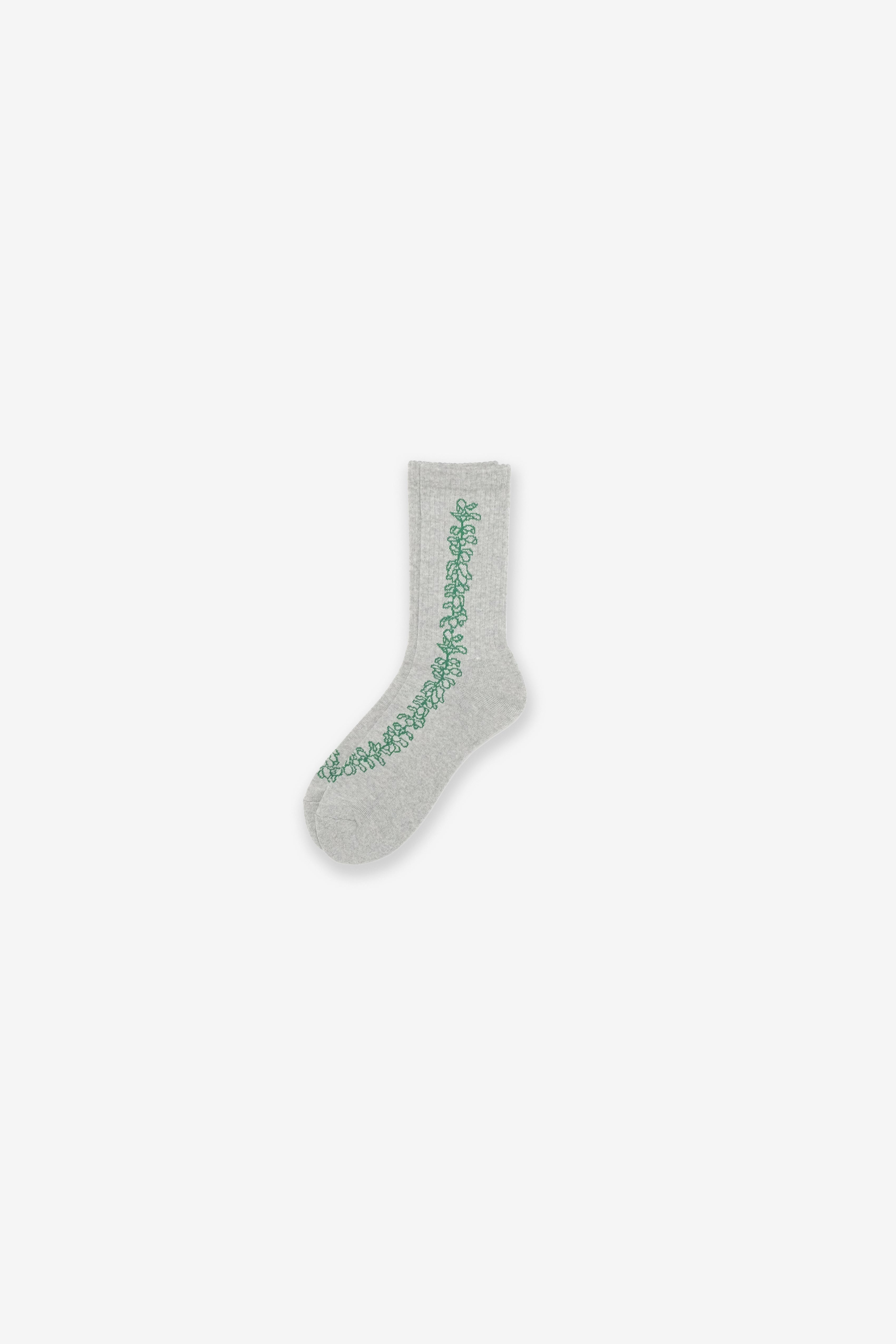 Socks - Pua - HeatherGrey/Green