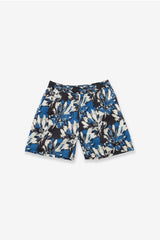 Swim Shorts - Hibiscus Camo - Blue