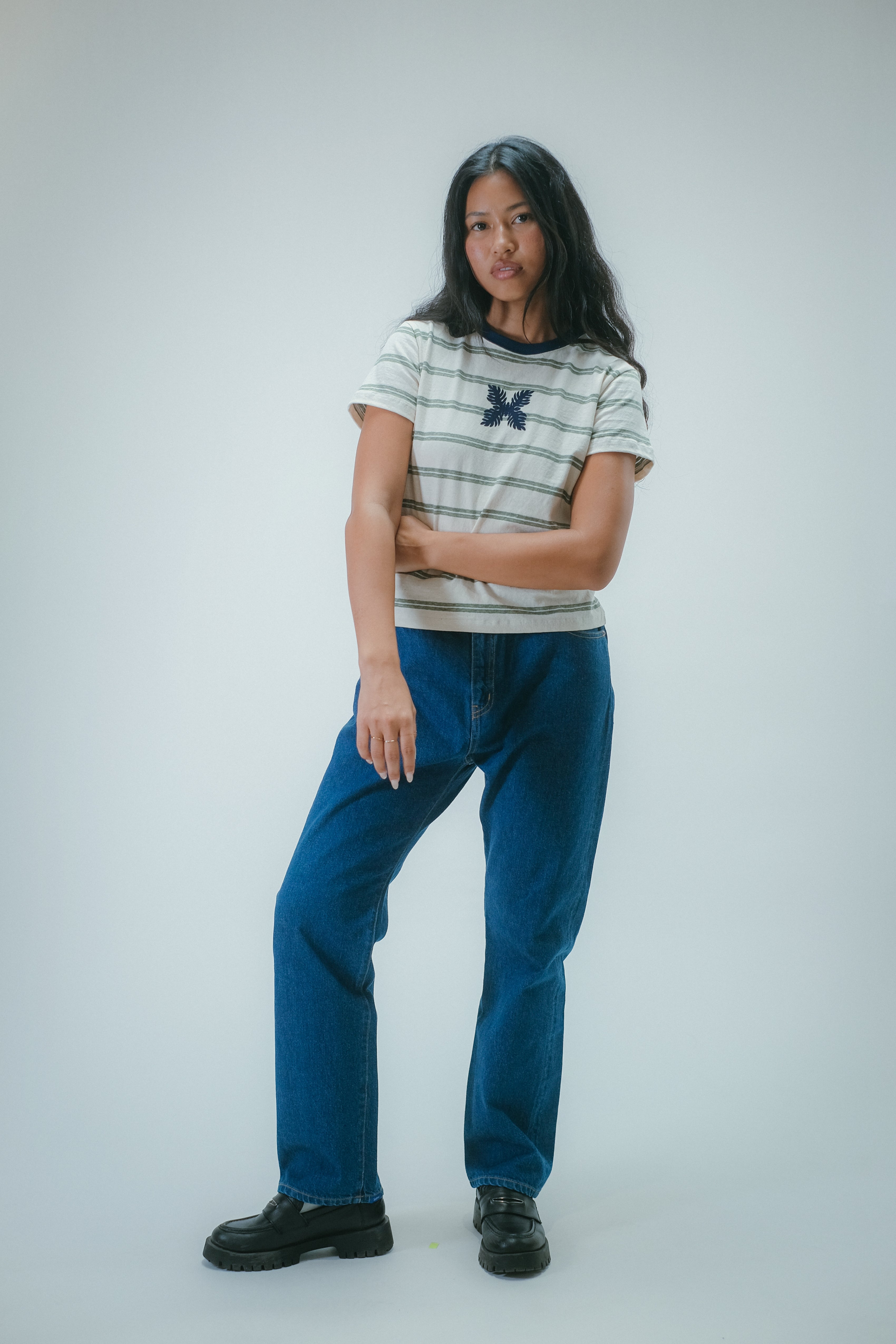 Women's T-Shirt - Emotion Stripe - Ecru