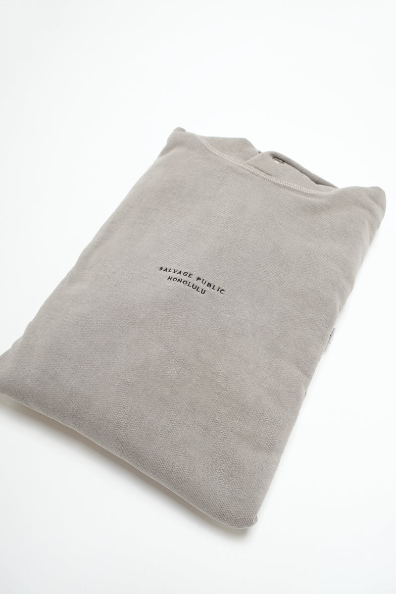 Beach Hoodie - Brand Stamp - Greige