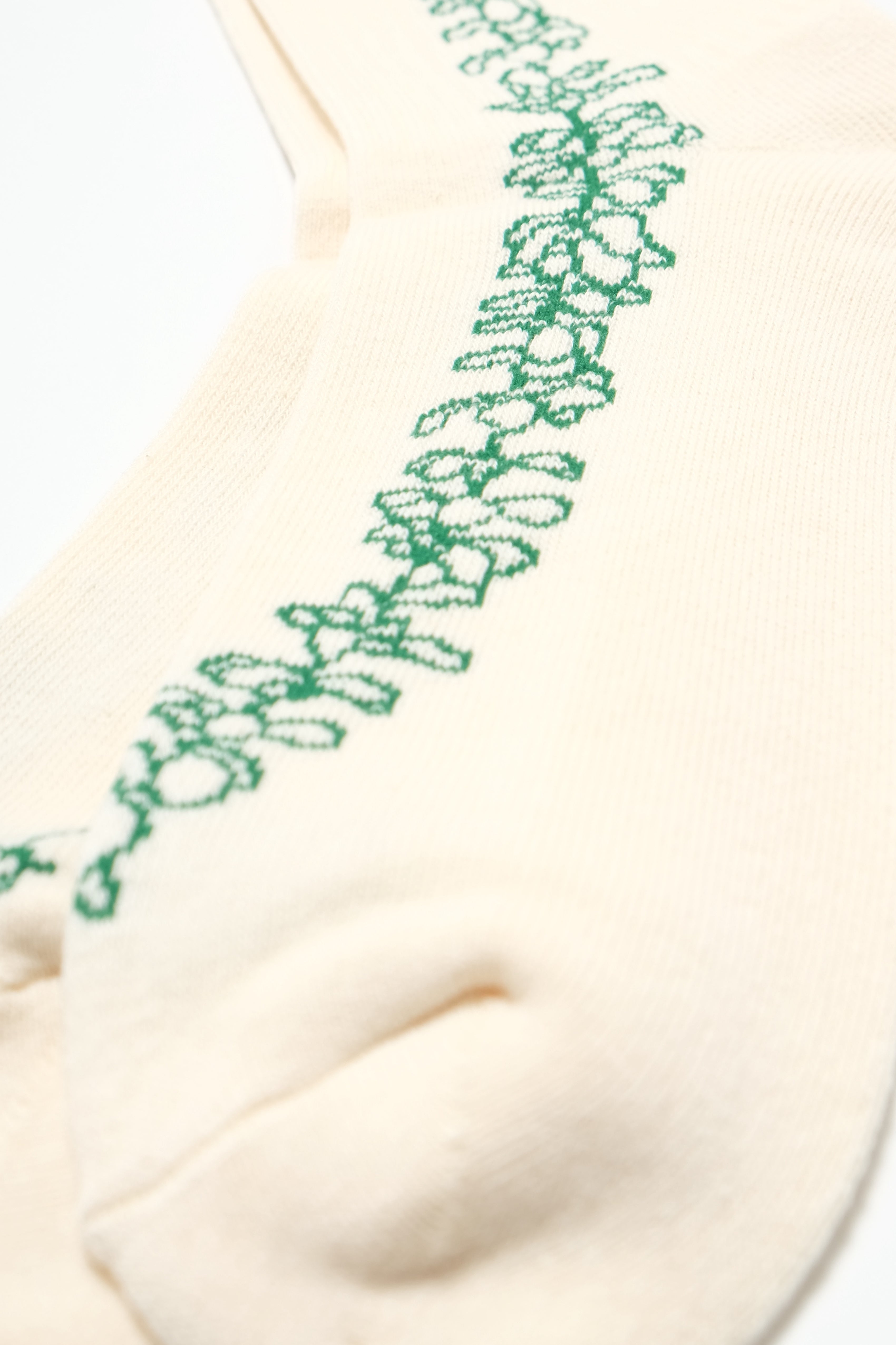 Socks - Pua - Macadamia/Green